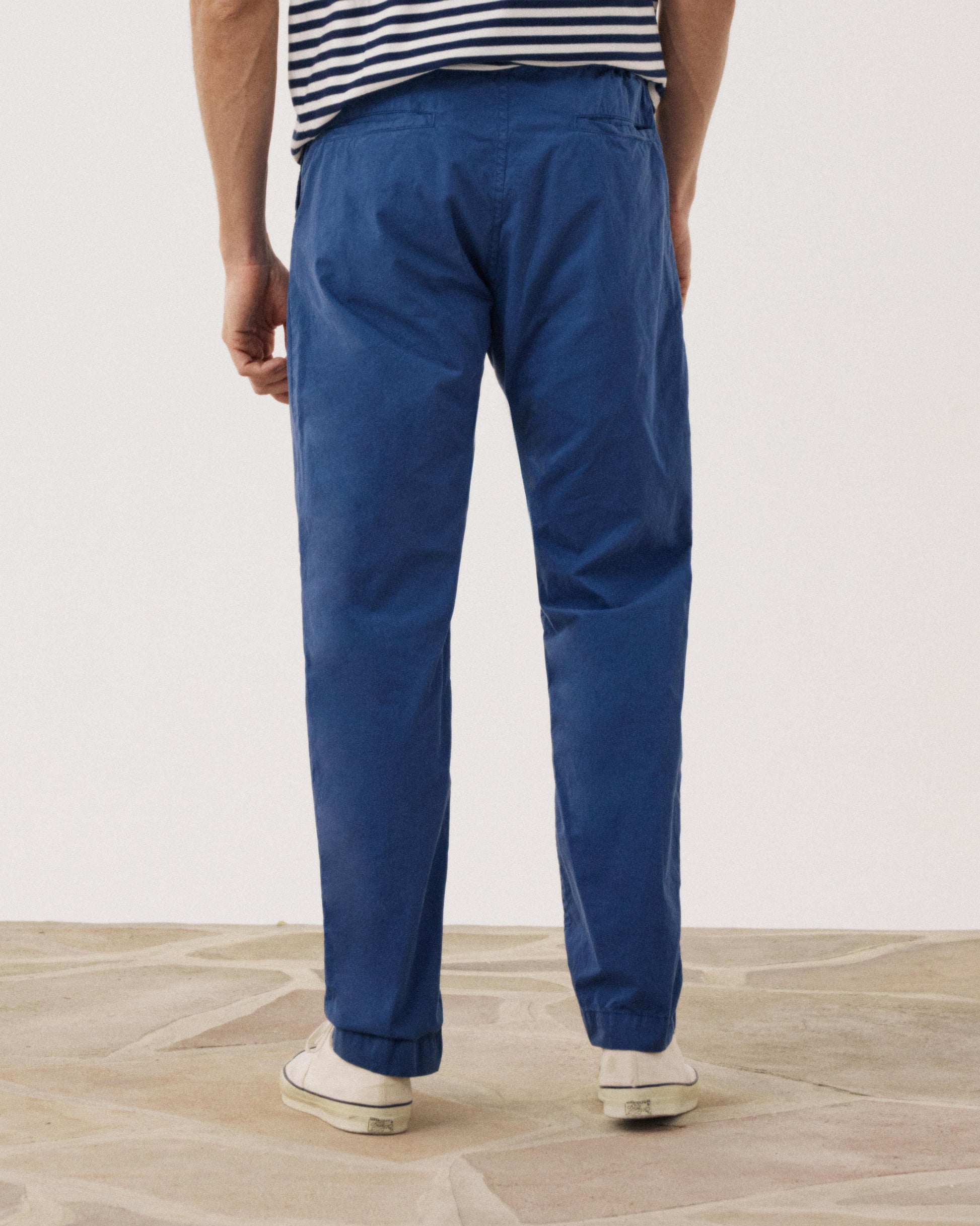 Men's Lightweight Indigo Blue Cotton Joggy Pants BF59103-60