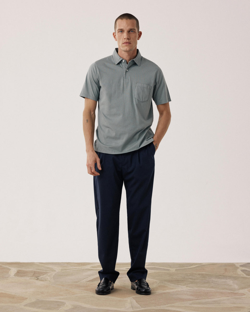 Polo Hombre En Jersey de algodón Verde militar  - Image alternative