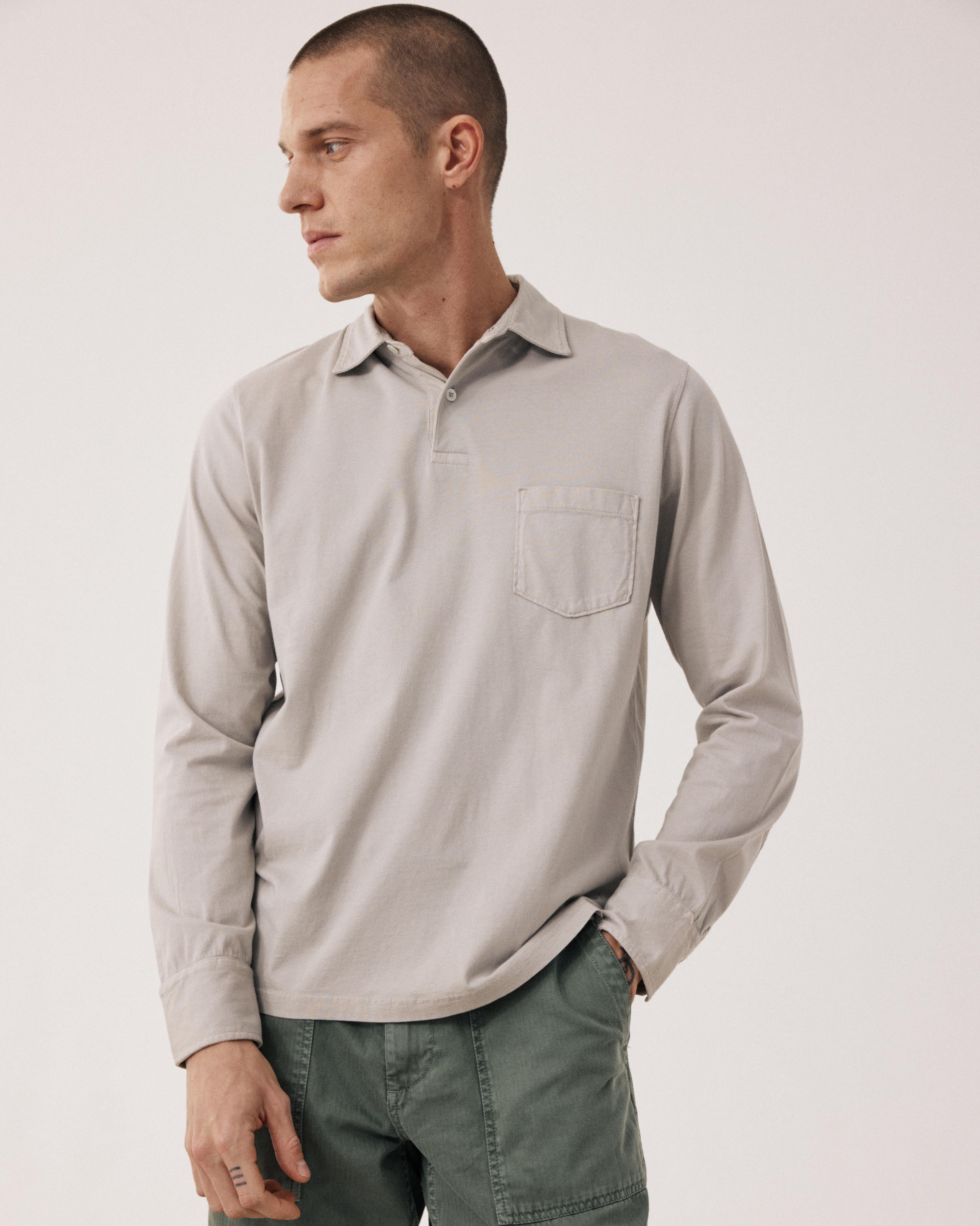 Men's Sand Cotton Jersey Polo BF61300-12 - Men's Polo - Hartford