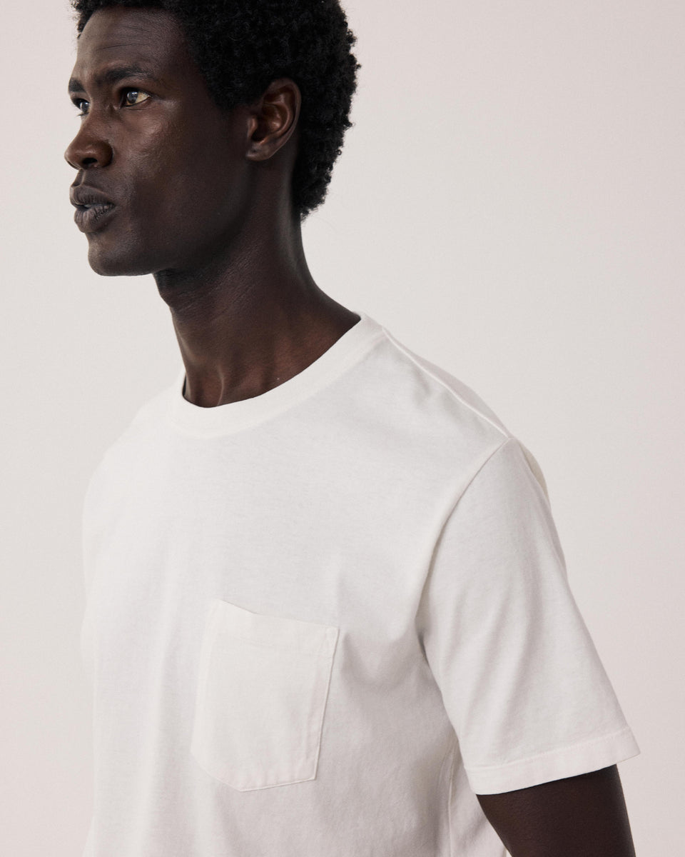 T-shirt Homme en Jersey Ecru - Image 3