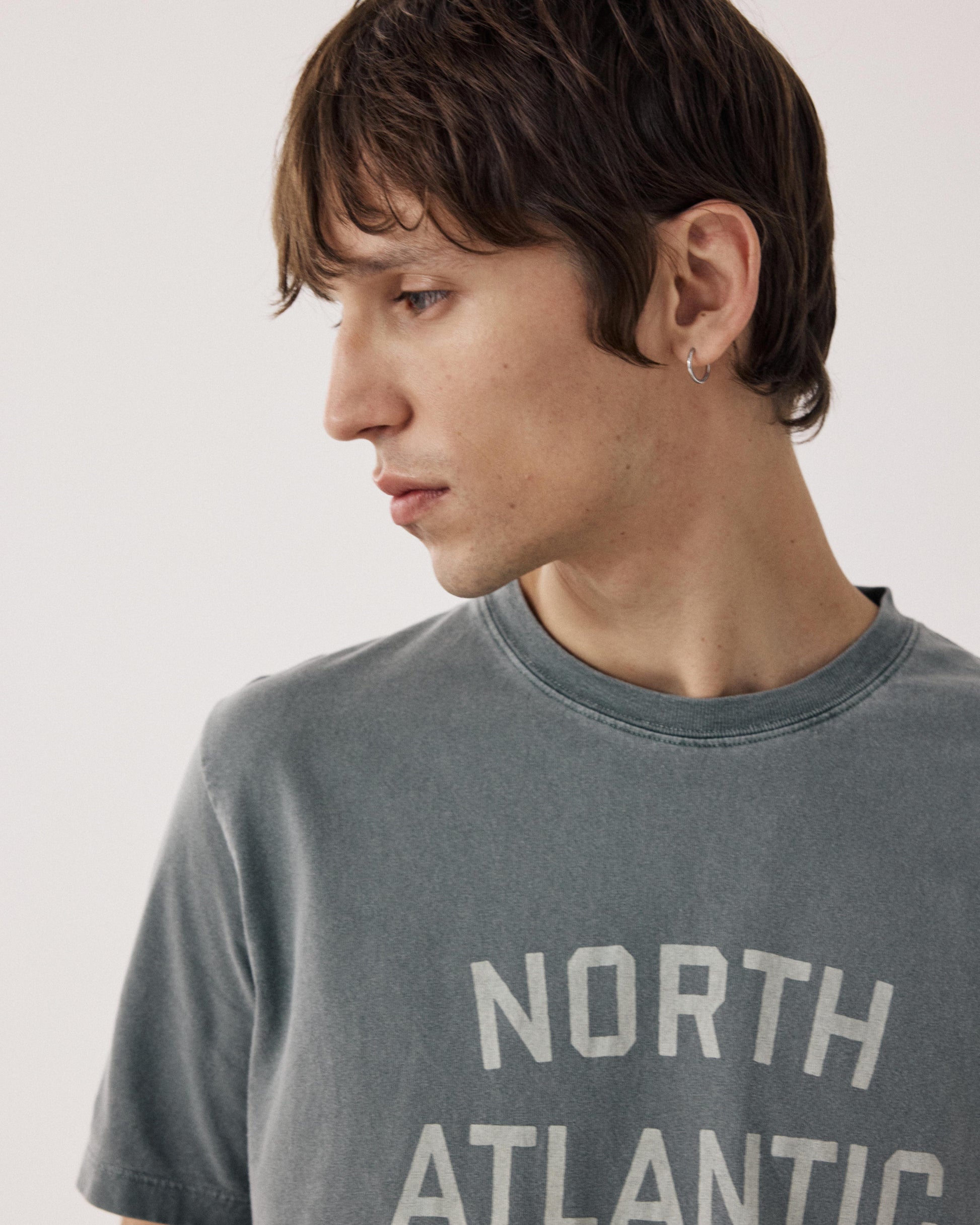 T-shirt Homme en Jersey Vert Cactus North Atlantic BF72304-04