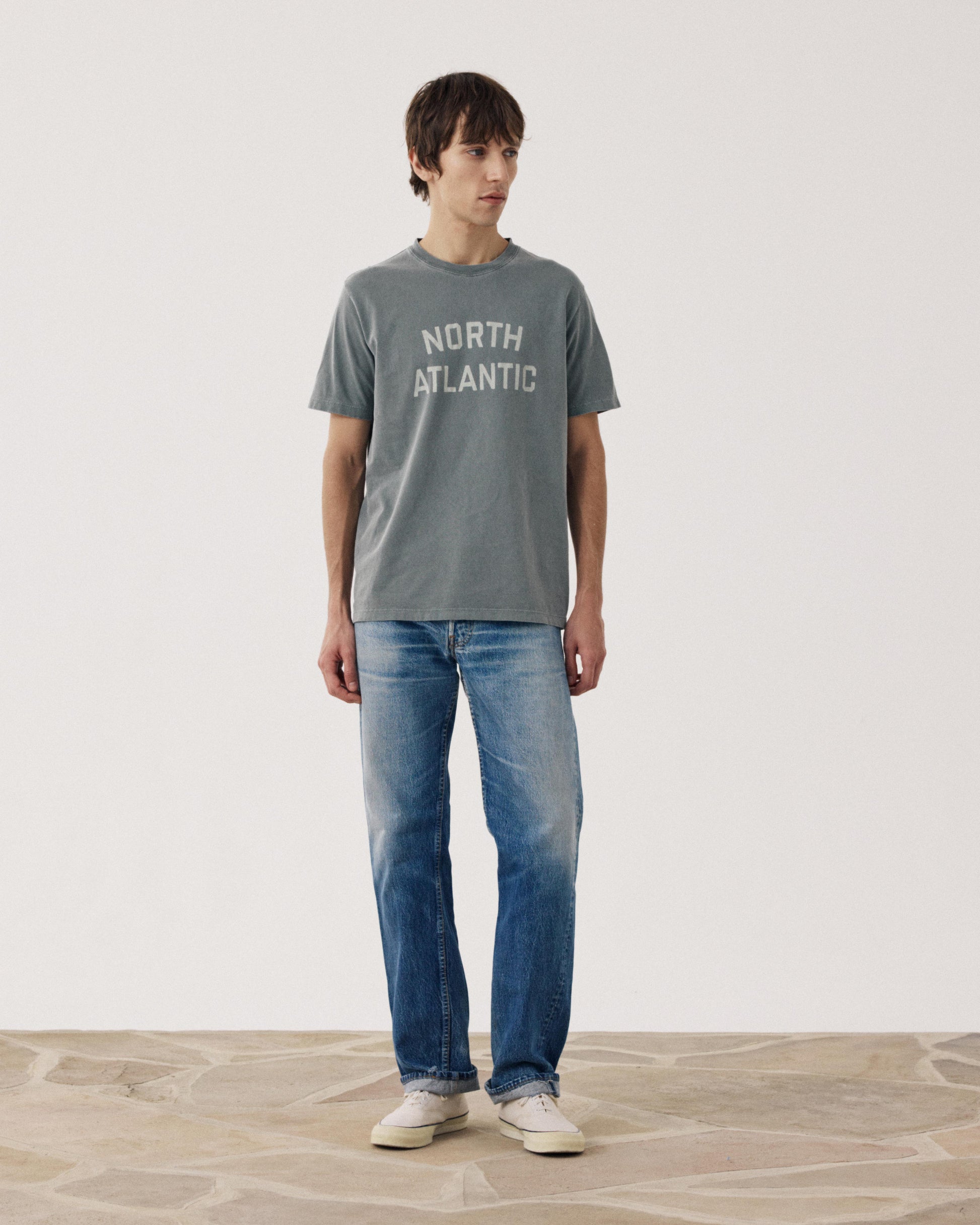 T-shirt Homme en Jersey Vert Cactus North Atlantic BF72304-04