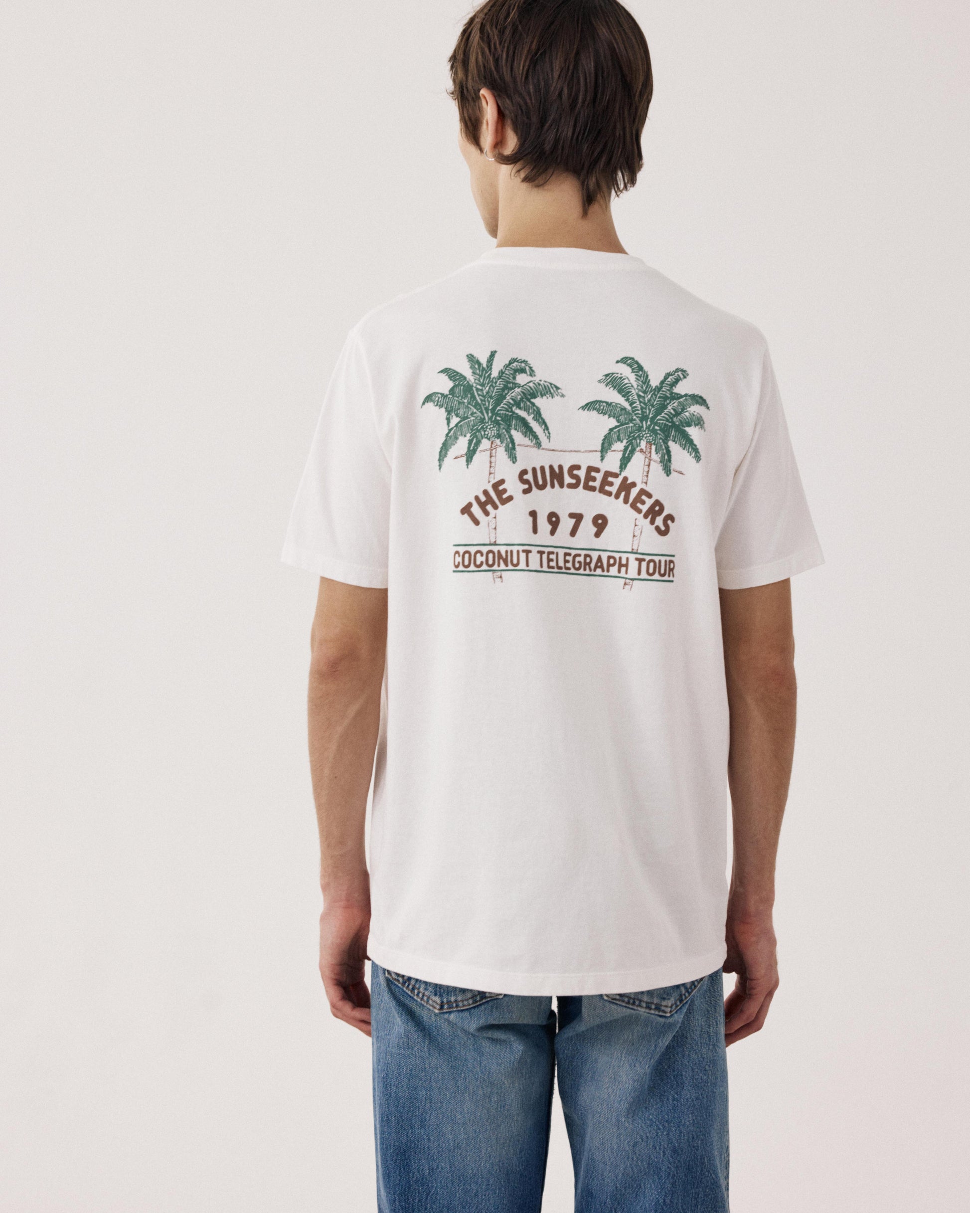 Men's Off-white Jersey T-shirt Sunseekers BF73304-01