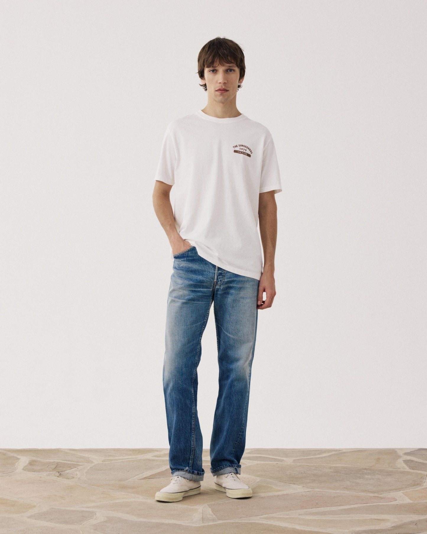 Men's Off-white Jersey T-shirt Sunseekers BF73304-01