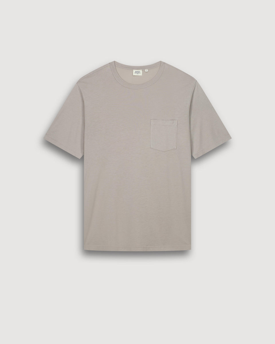 T-shirt Homme en Jersey de Lyocell & Coton Vert Sauge - Image 3