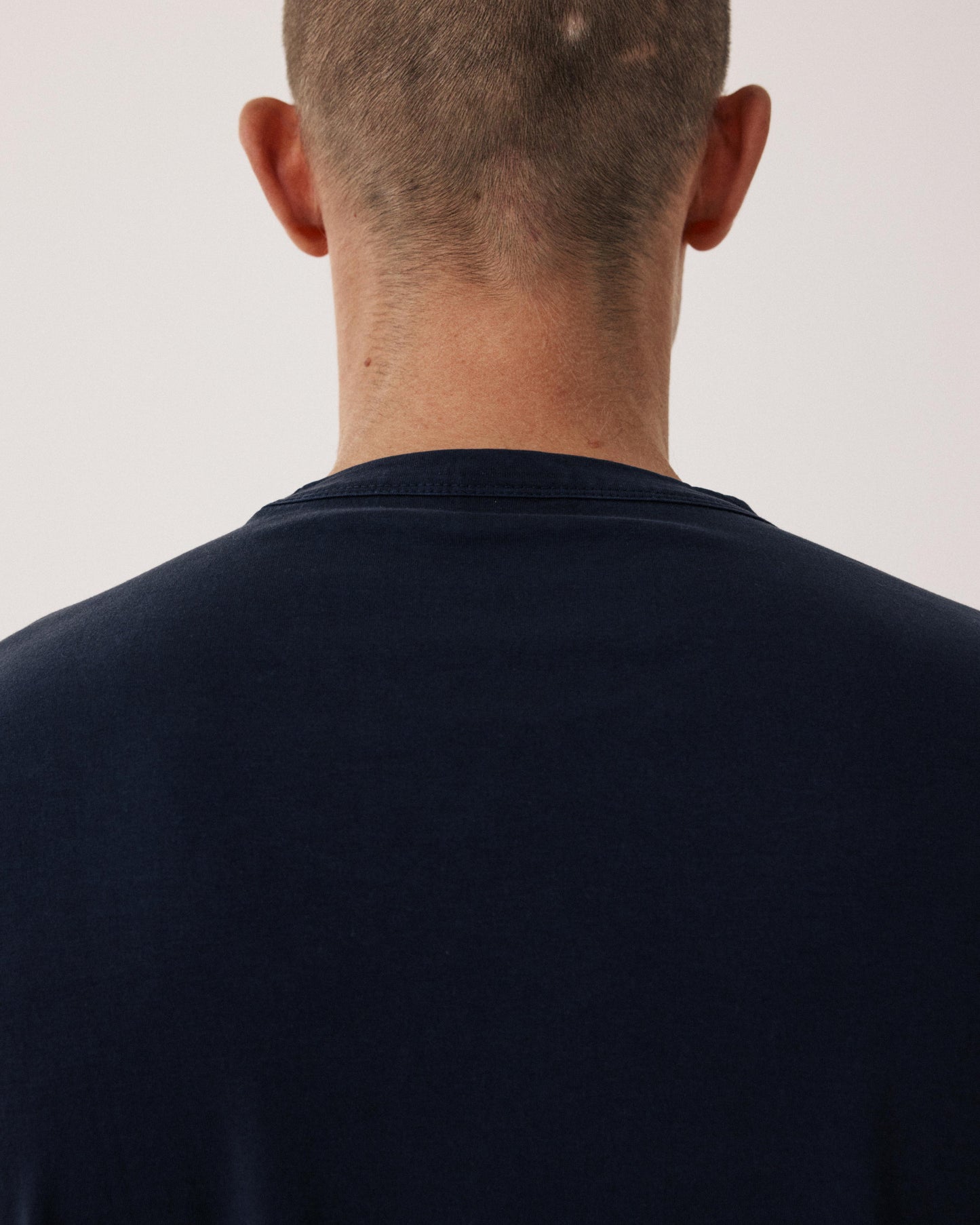 Men's Lyocell & Cotton Jersey T-shirt in Midnight Blue BF77305-03