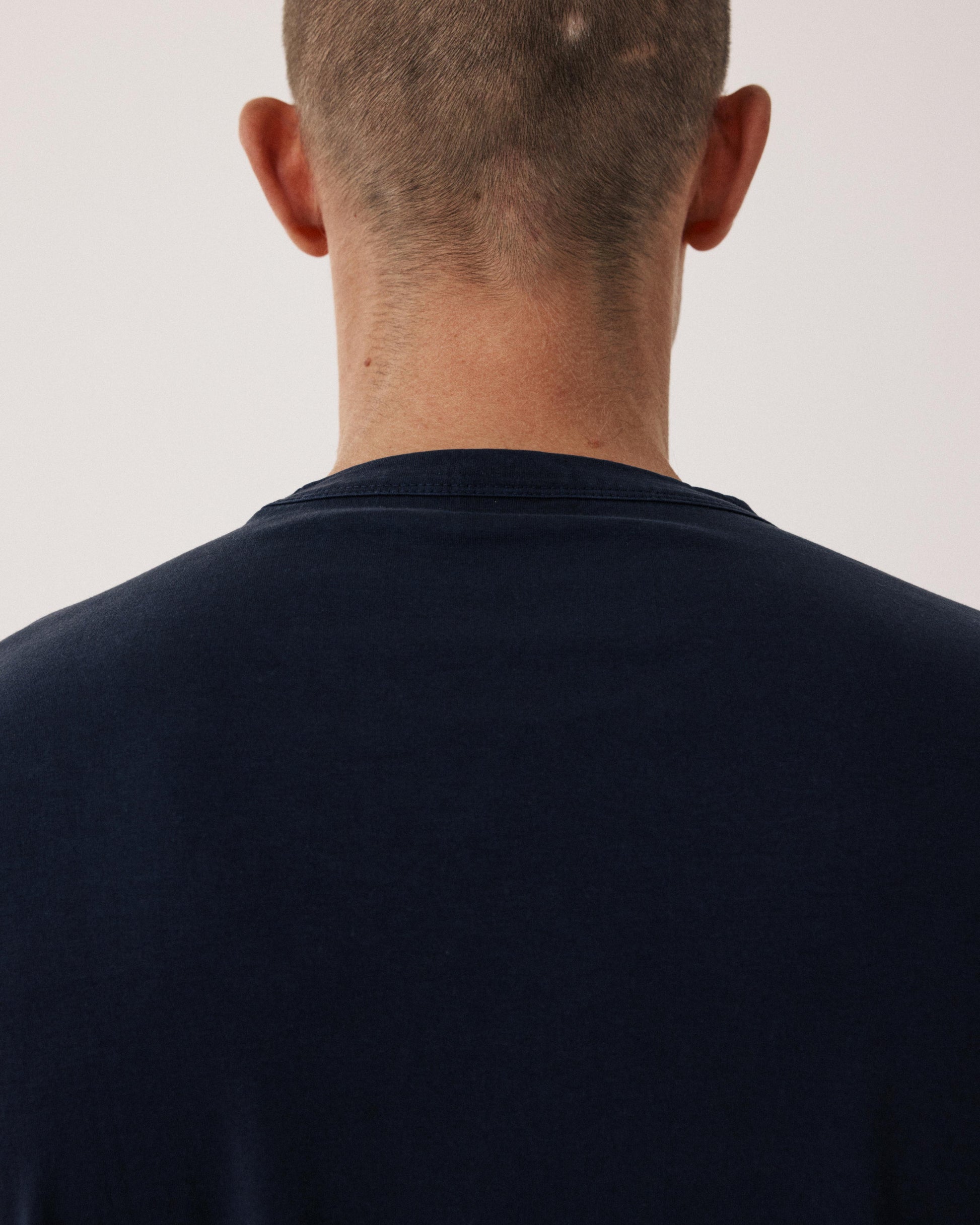 Men's Lyocell & Cotton Jersey T-shirt in Midnight Blue BF77305-03