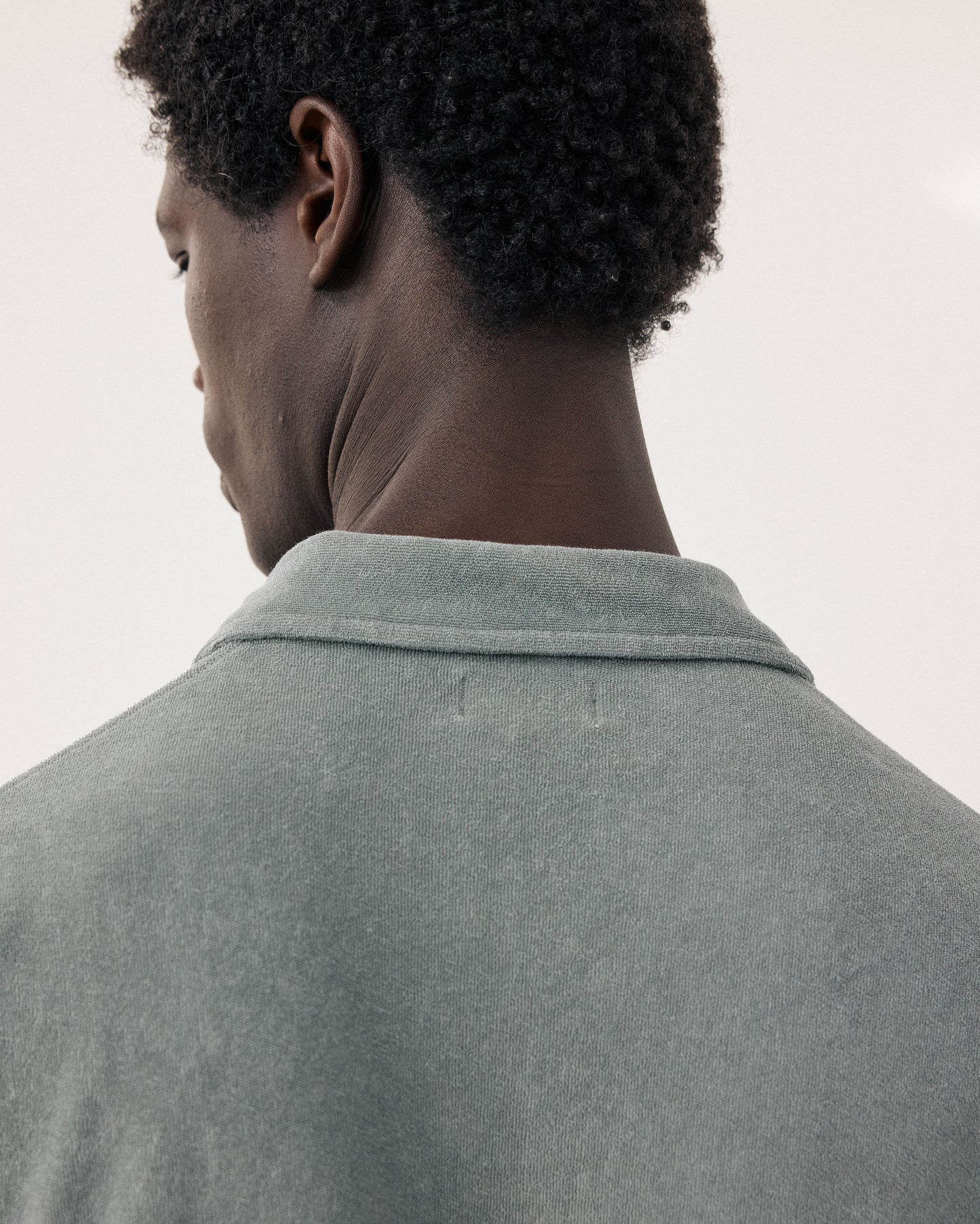 Polo Homme en Eponge Vert Militaire BF81306-06