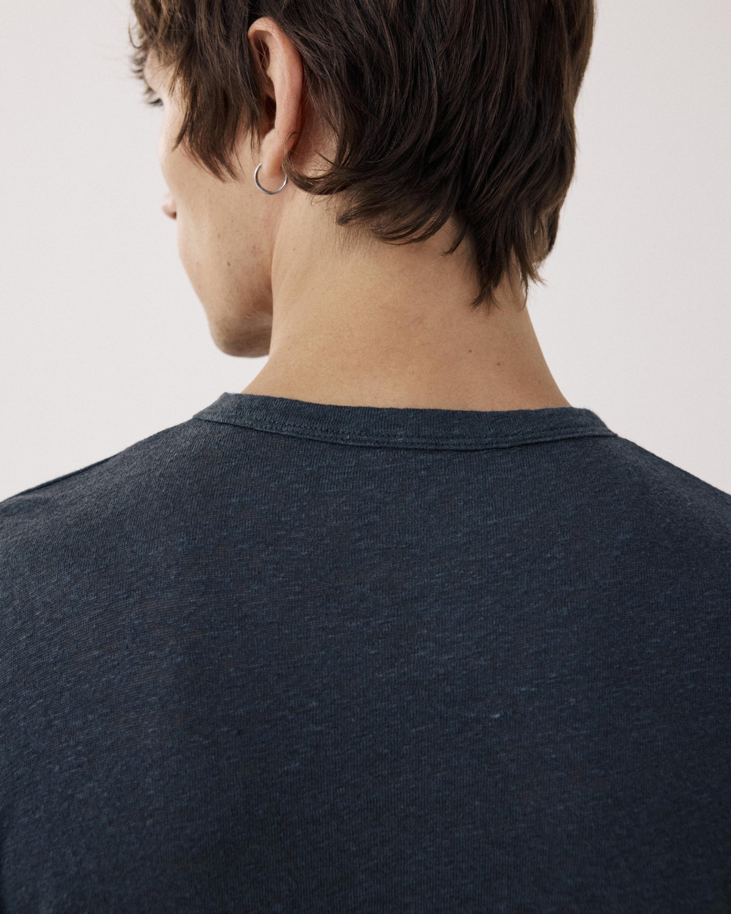 Camiseta de lino para hombre Carbone Crew BF84307-02