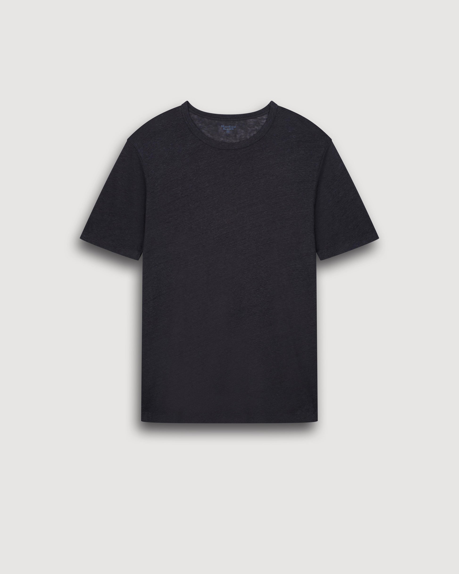 T-shirt Homme en Lin Carbone Crew BF84307-02