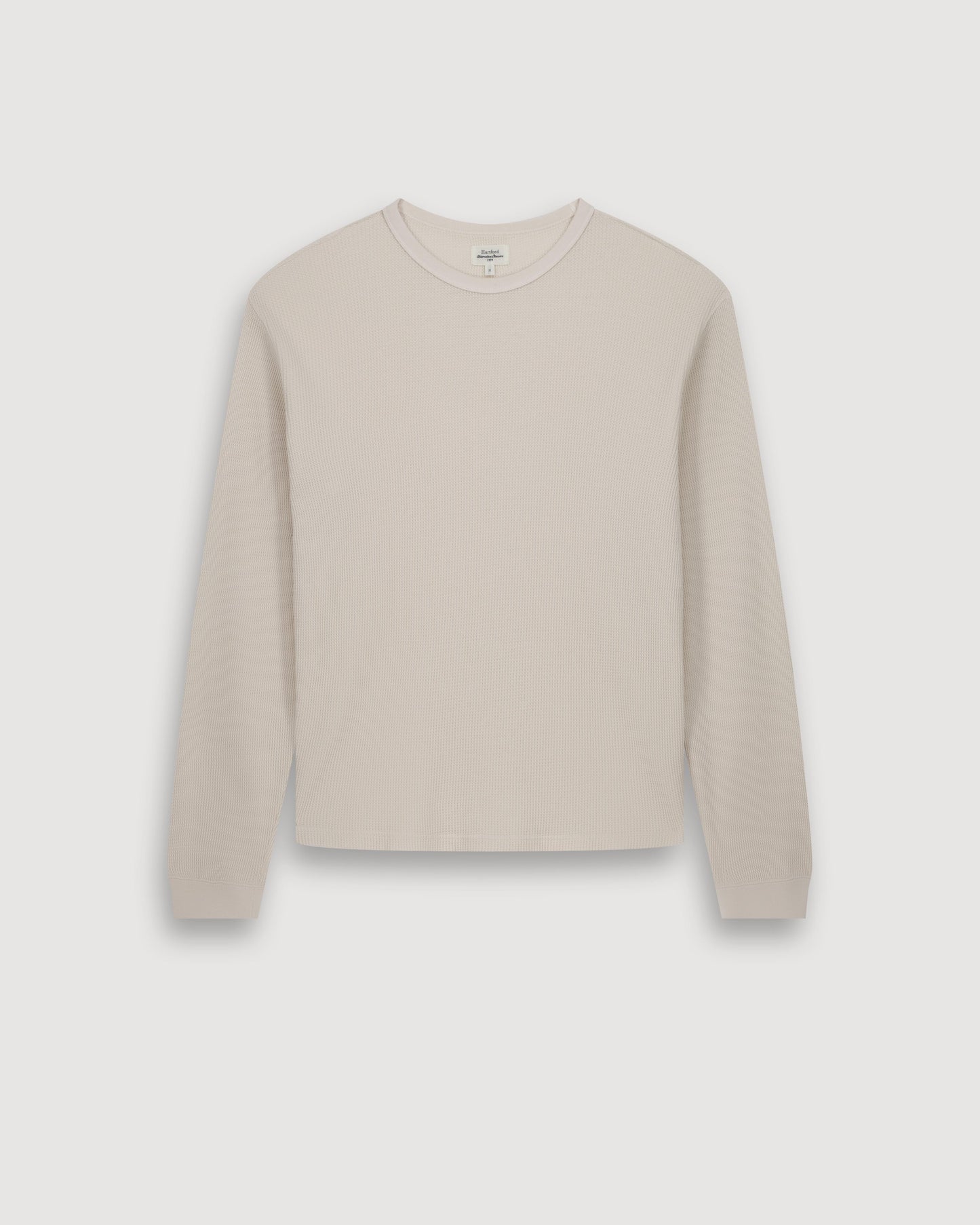 T-shirt Homme en jersey de coton Gaufré Vanille BF94310-01