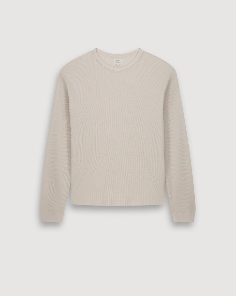 T-shirt Homme en jersey de coton Gaufré Vanille - Image 3