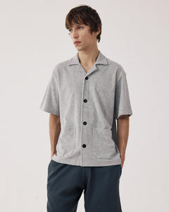 Men's Heather Gray Terry Cloth Shirt BF99311-01