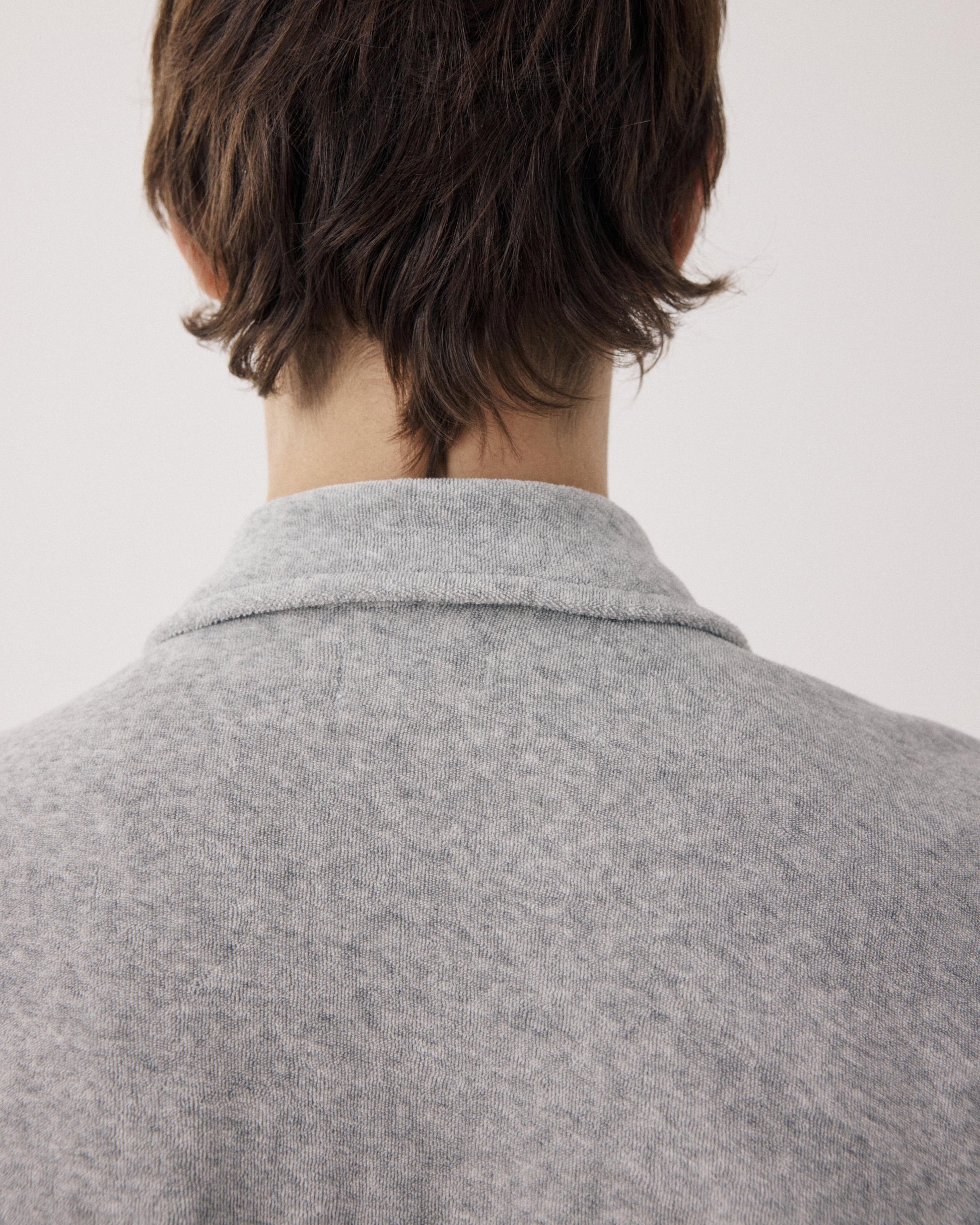 Men's Heather Gray Terry Cloth Shirt BF99311-01