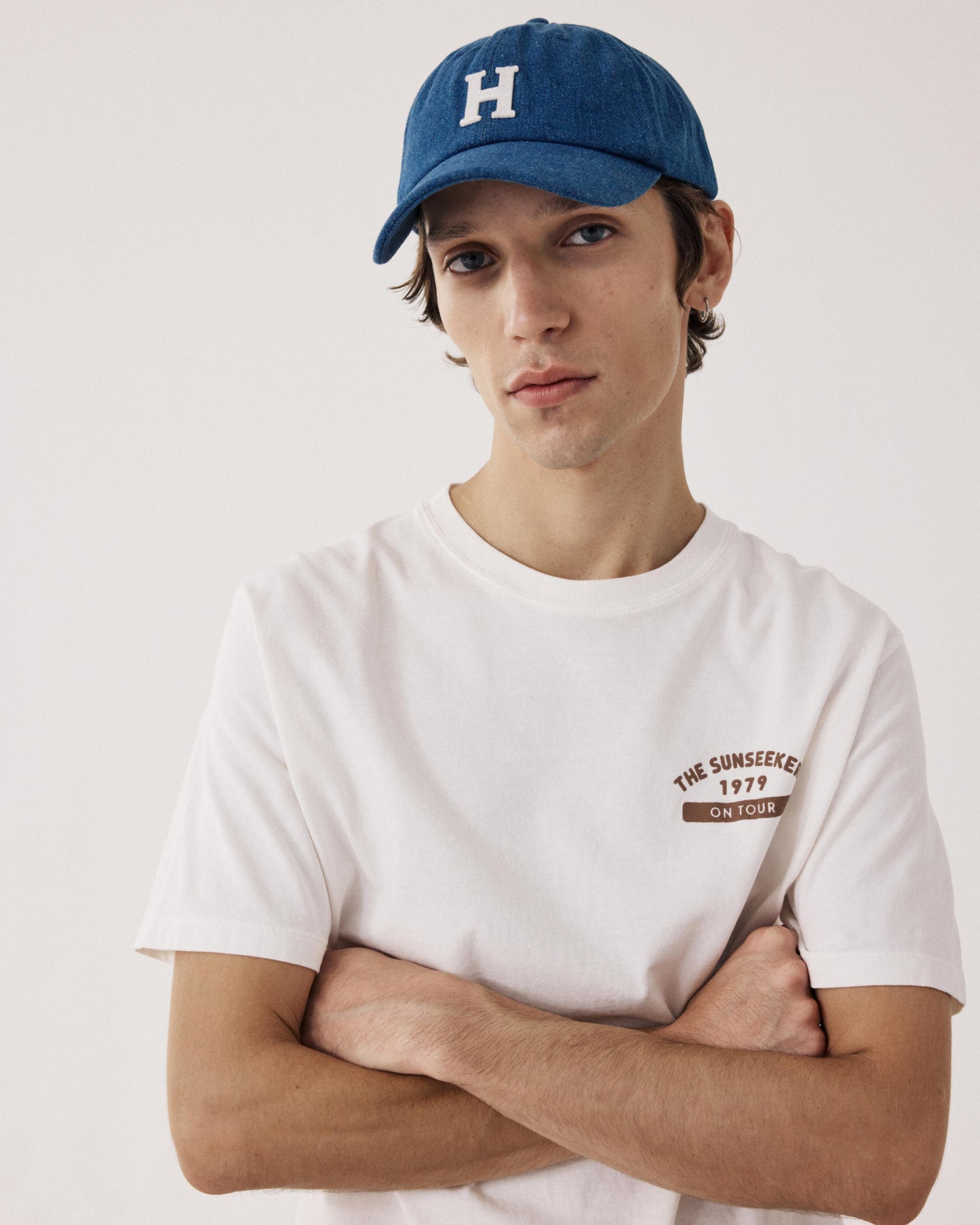 Gorra para hombre en denim azul Cap H BFA1407-01