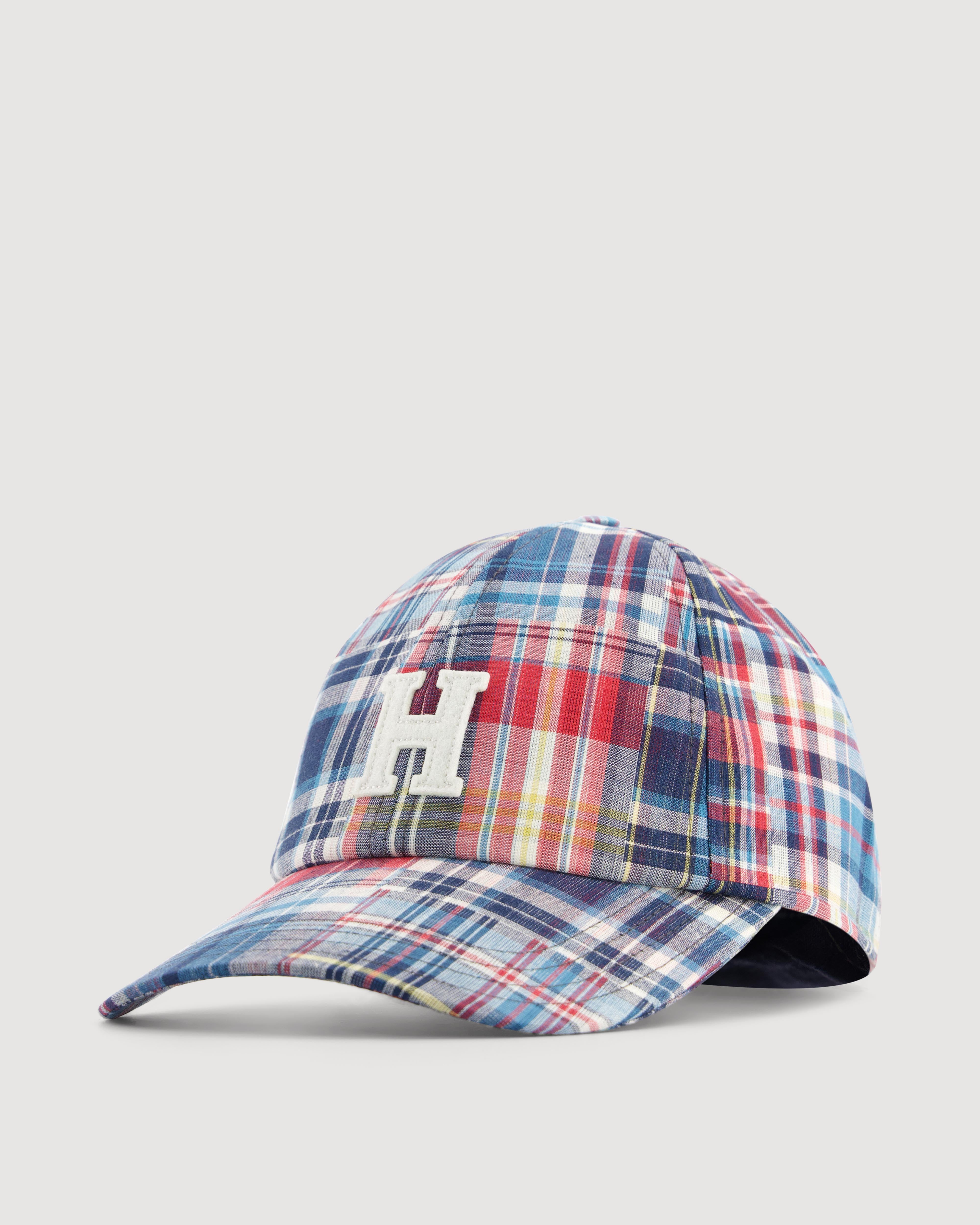 Men's Patchwork Madras Cotton Cap BFA3402-01 - Men's Cap - Hartford