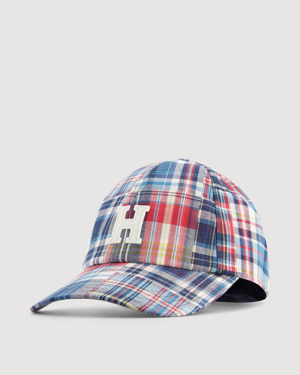 Gorra Hombre en algodón madras Patchwork - Image 3