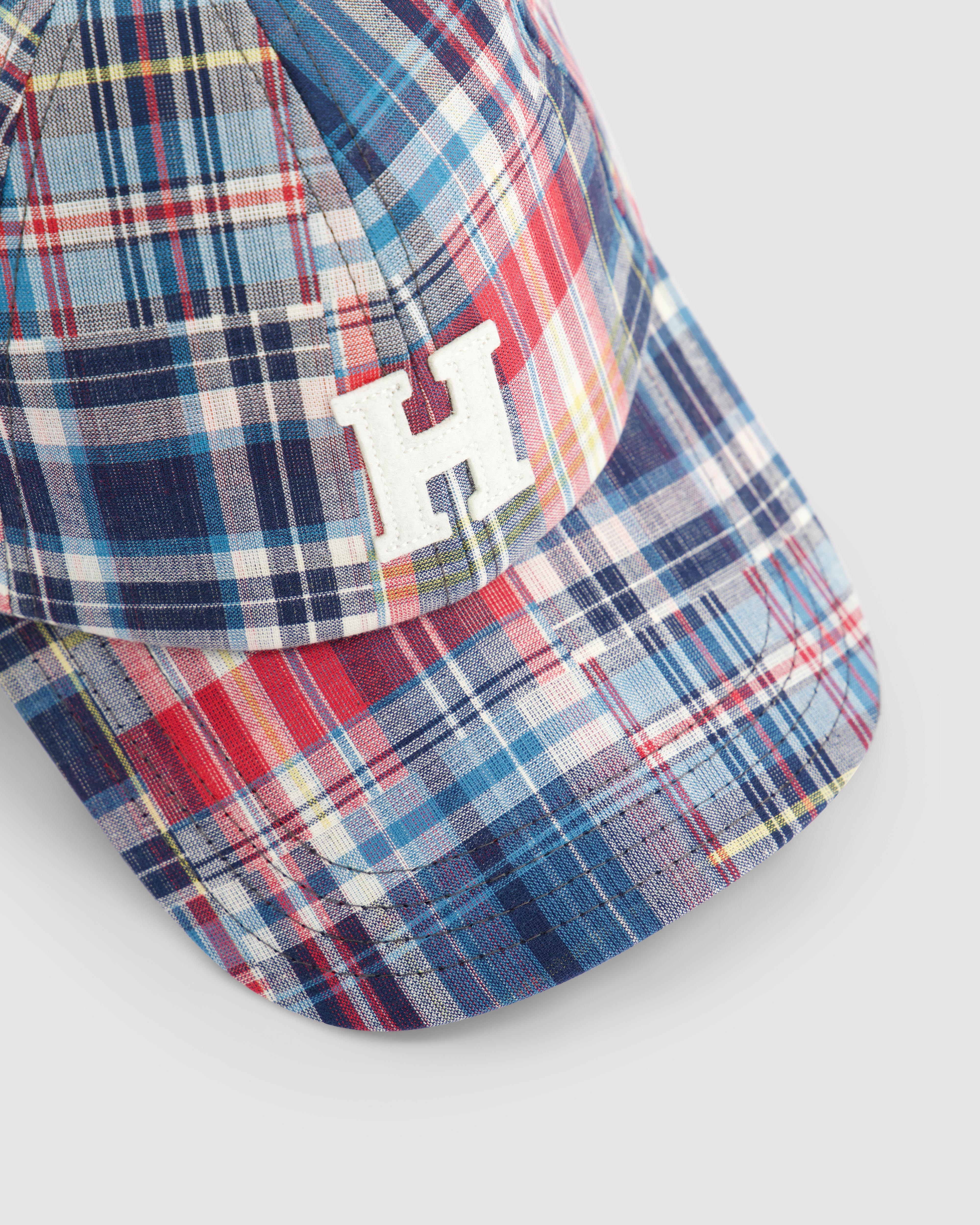 Men's Patchwork Madras Cotton Cap BFA3402-01 - Men's Cap - Hartford