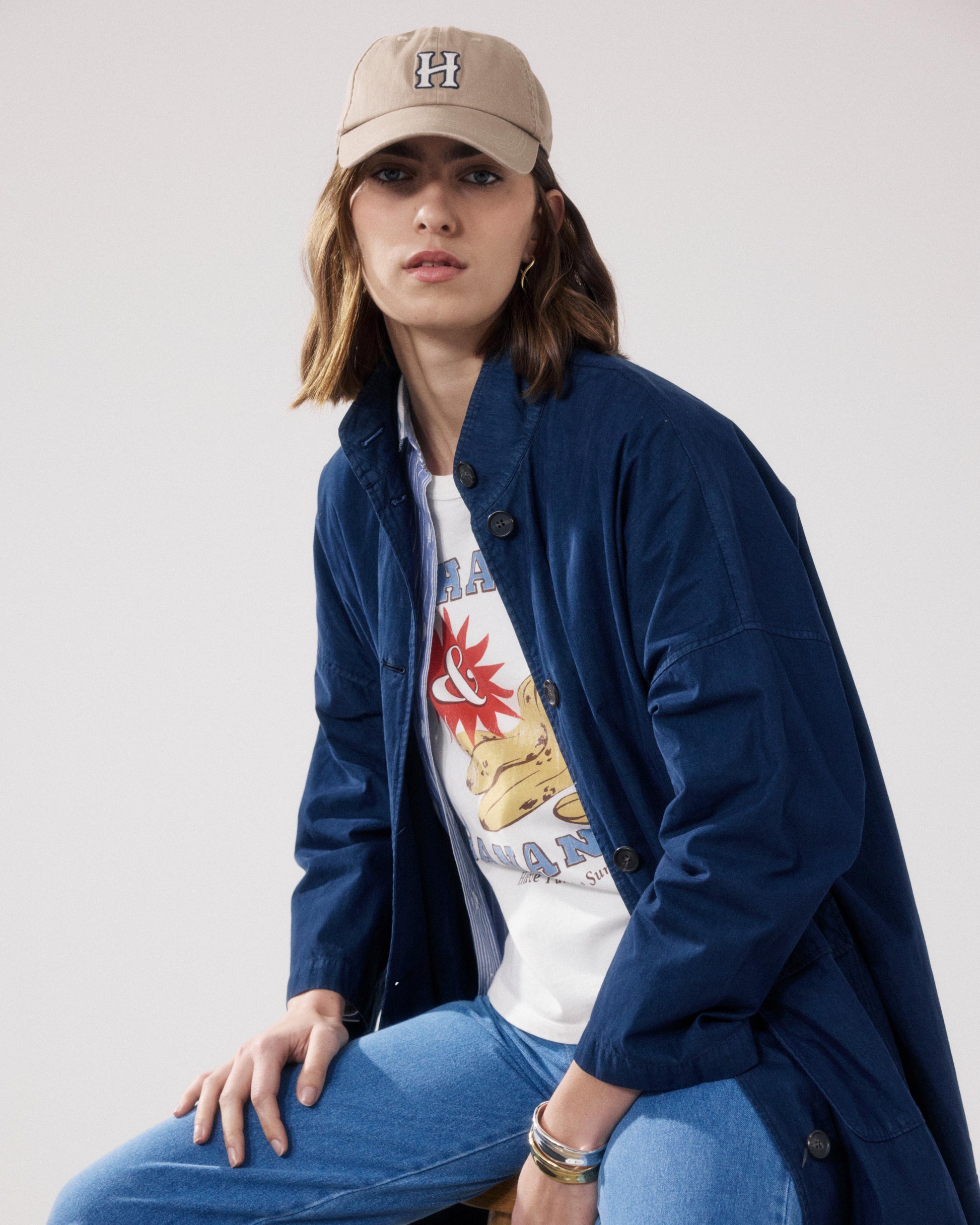 Women's Beige Chino Cap H BFAA700-05