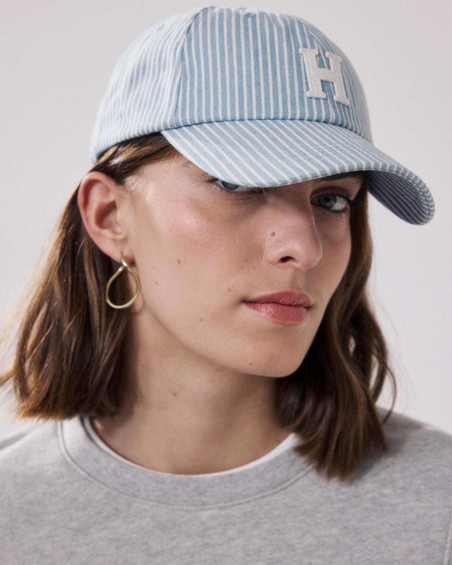 Women's Light Blue Denim Cap BFAC701-01