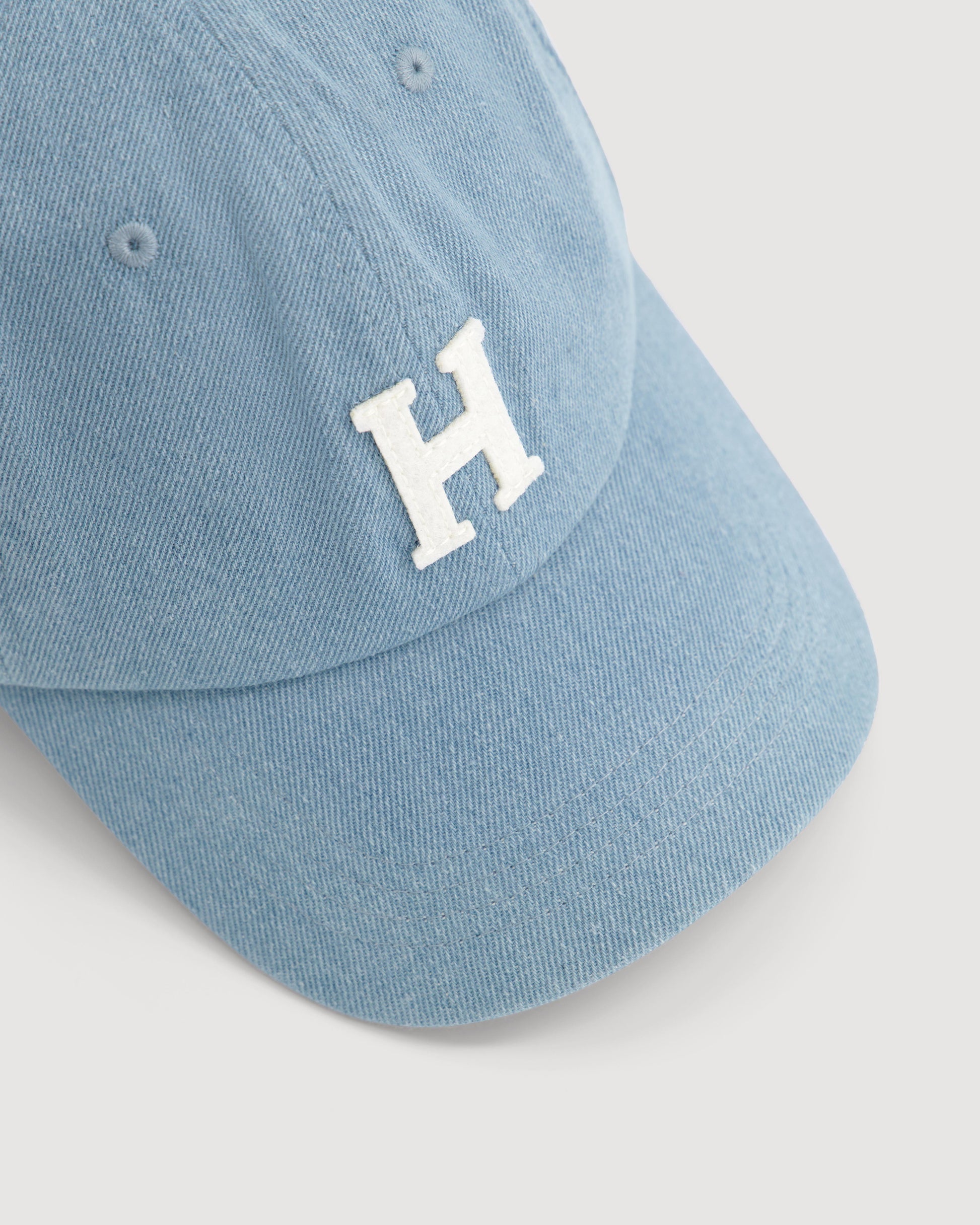 Casquette Femme en Denim Bleu Clair Cap H