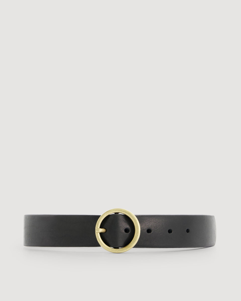Ceinture Femme en Cuir Noir Aronde - Image 3