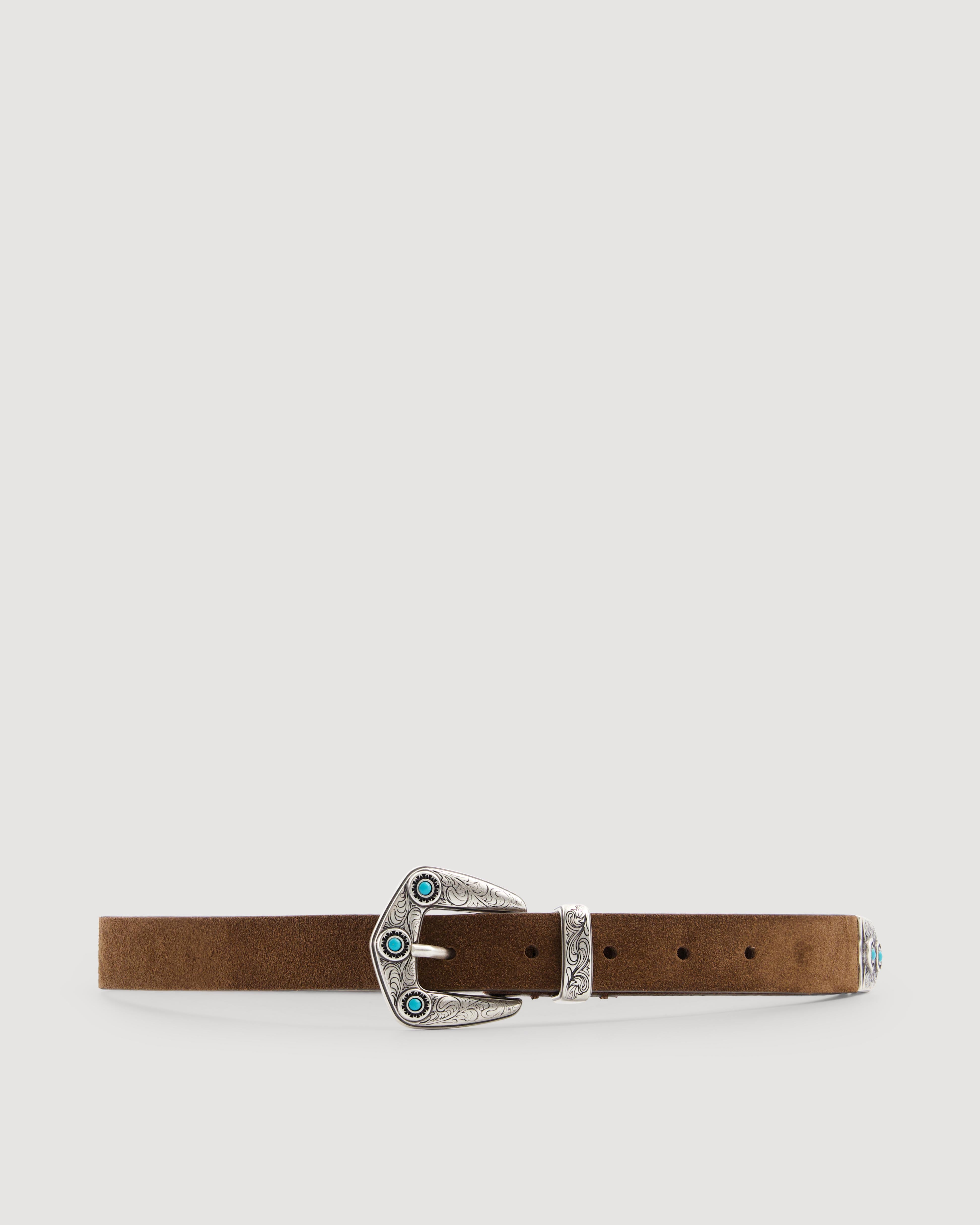 Andrew Women's Brown Leather Belt BFAF704-03 - Women's Belt - Hartford