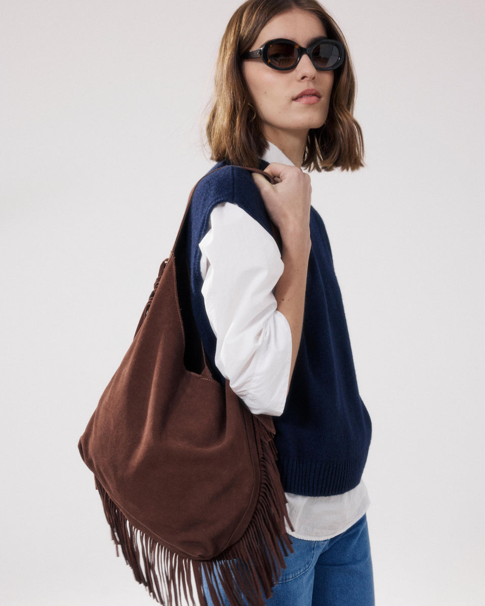 Amanda Women's Brown Leather Bag - Image principale