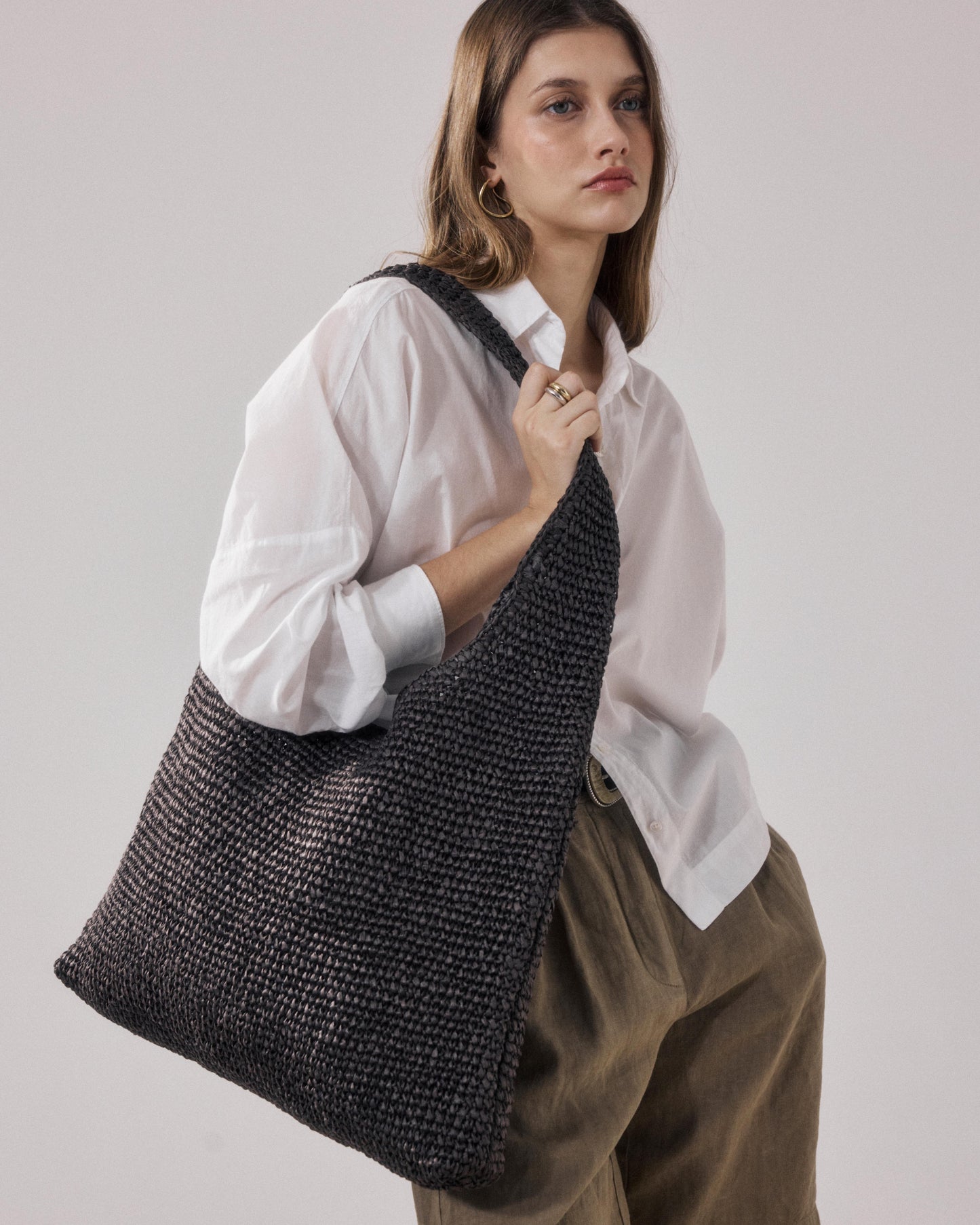 Sac Femme en Raphia Marron Amalya