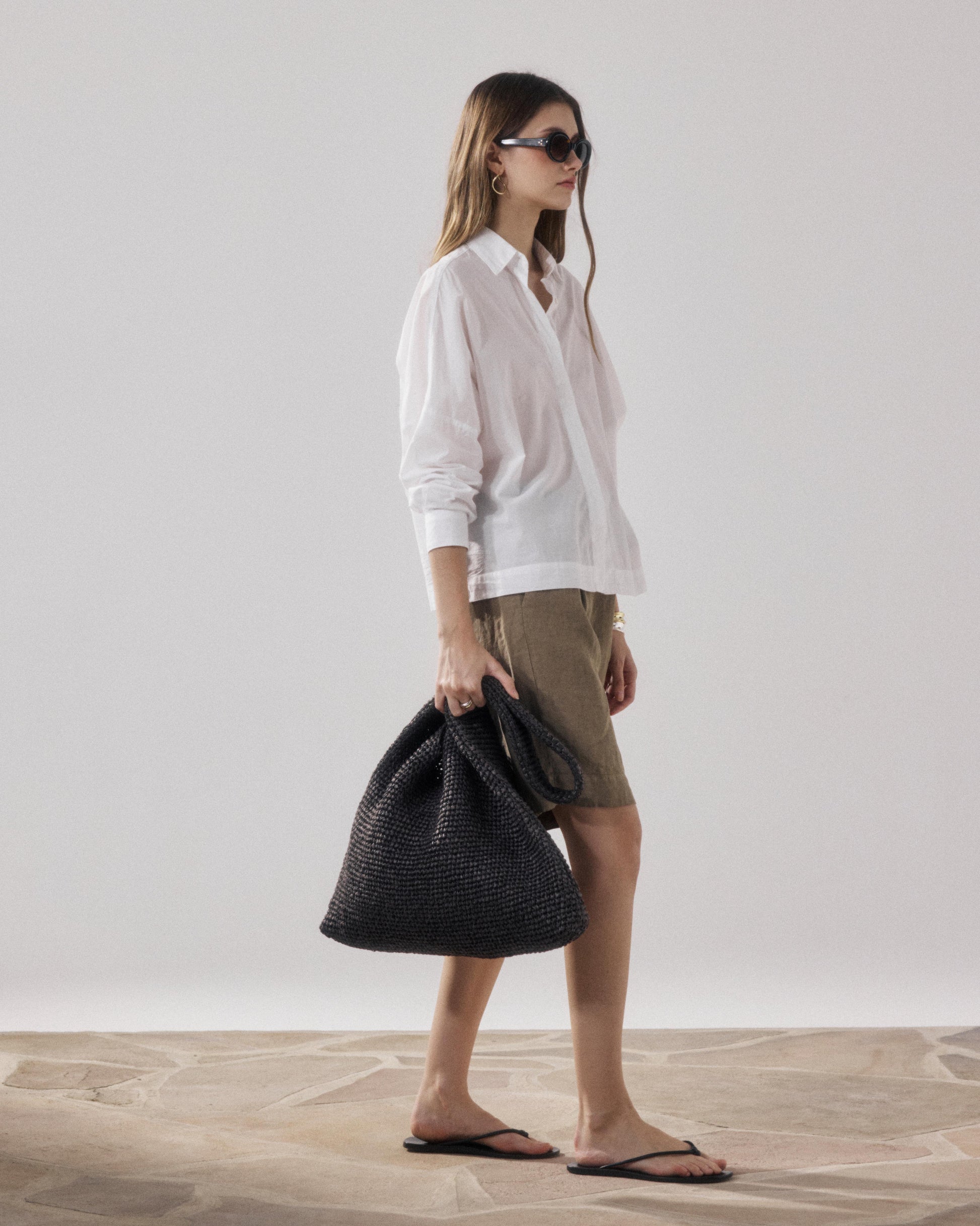 Sac Femme en Raphia Marron Amalya