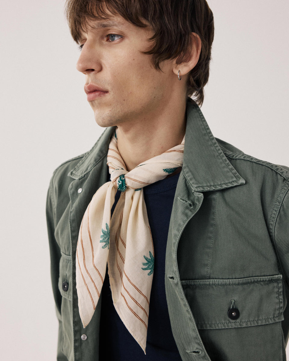 Sunseekers Men's Beige Cotton Bandana - Image principale