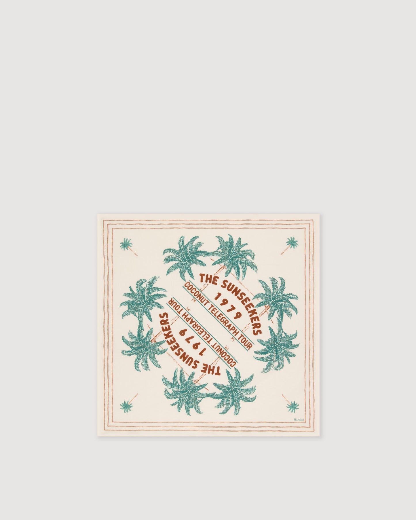 Bandana Homme en Coton Beige Sunseekers BFC3413-01