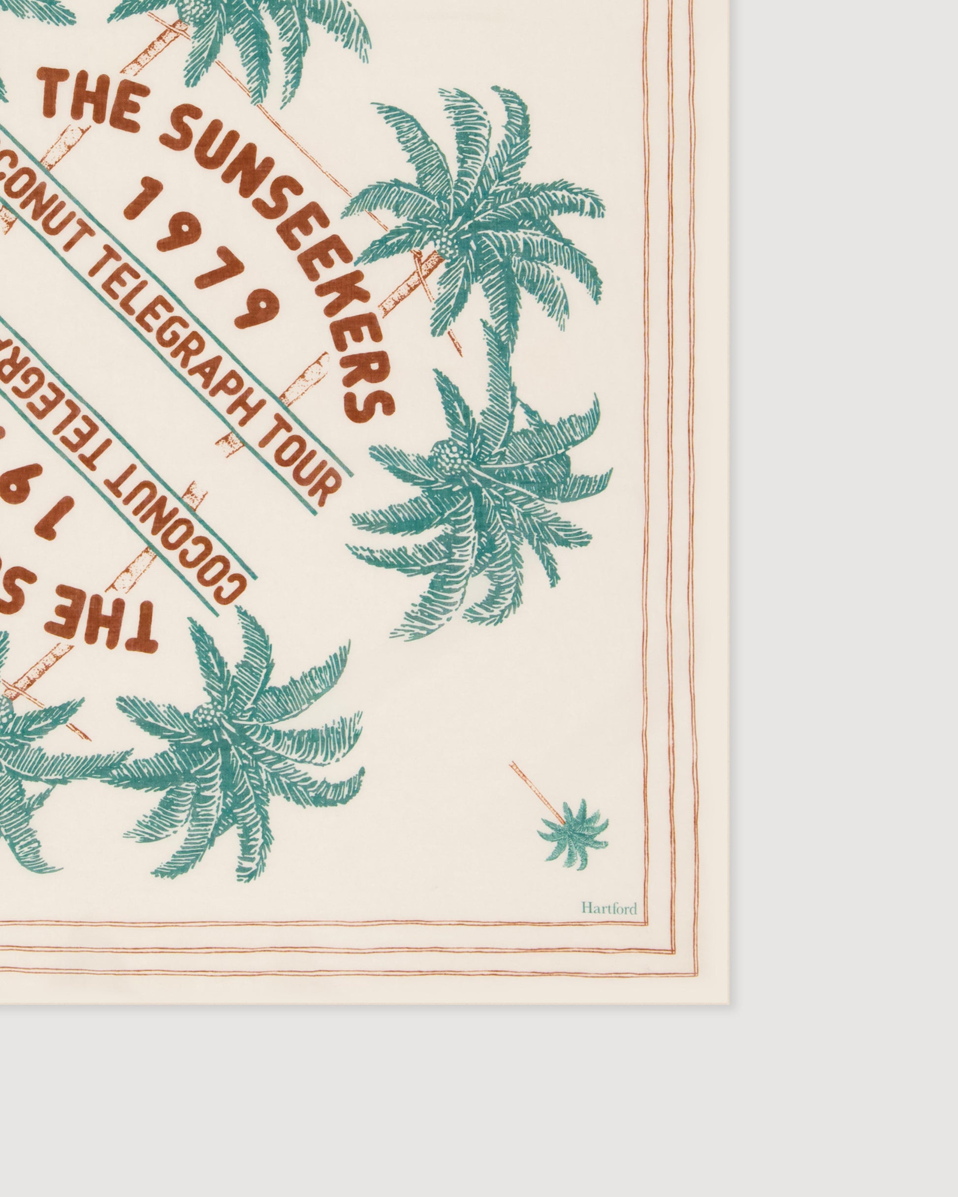 Bandana Homme en Coton Beige Sunseekers BFC3413-01