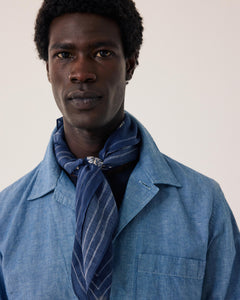 Indigo blauwe katoenen Bandana Sunseekers BFC3413-02