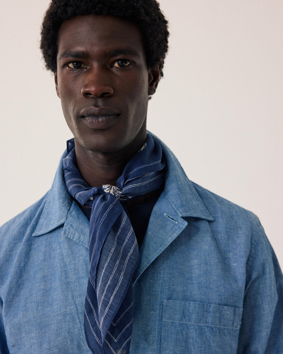 Sunseekers Men's Indigo Blue Cotton Bandana - Image principale