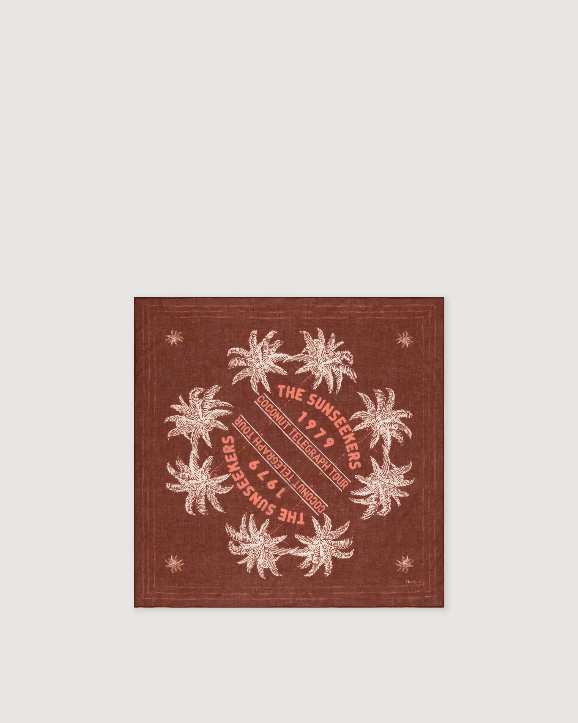 Bandana Homme en Coton Marron Sunseekers BFC3413-03