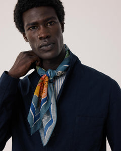 Bandana Homme en Coton Bleu Denim Bandana Costa Rica BFC4414-01