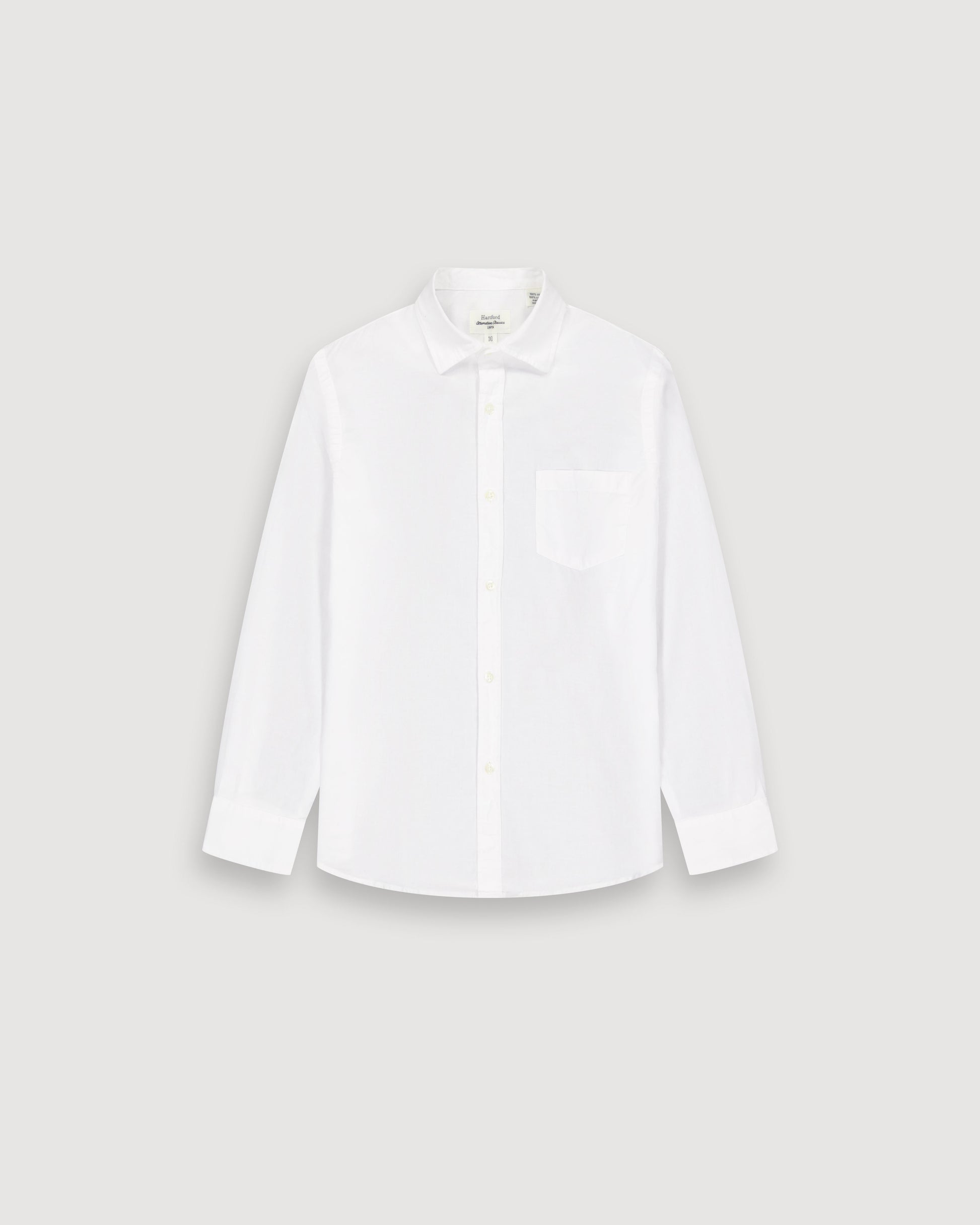 Chemise Garçon en Voile De Coton Blanc Paul BFCAA002-20