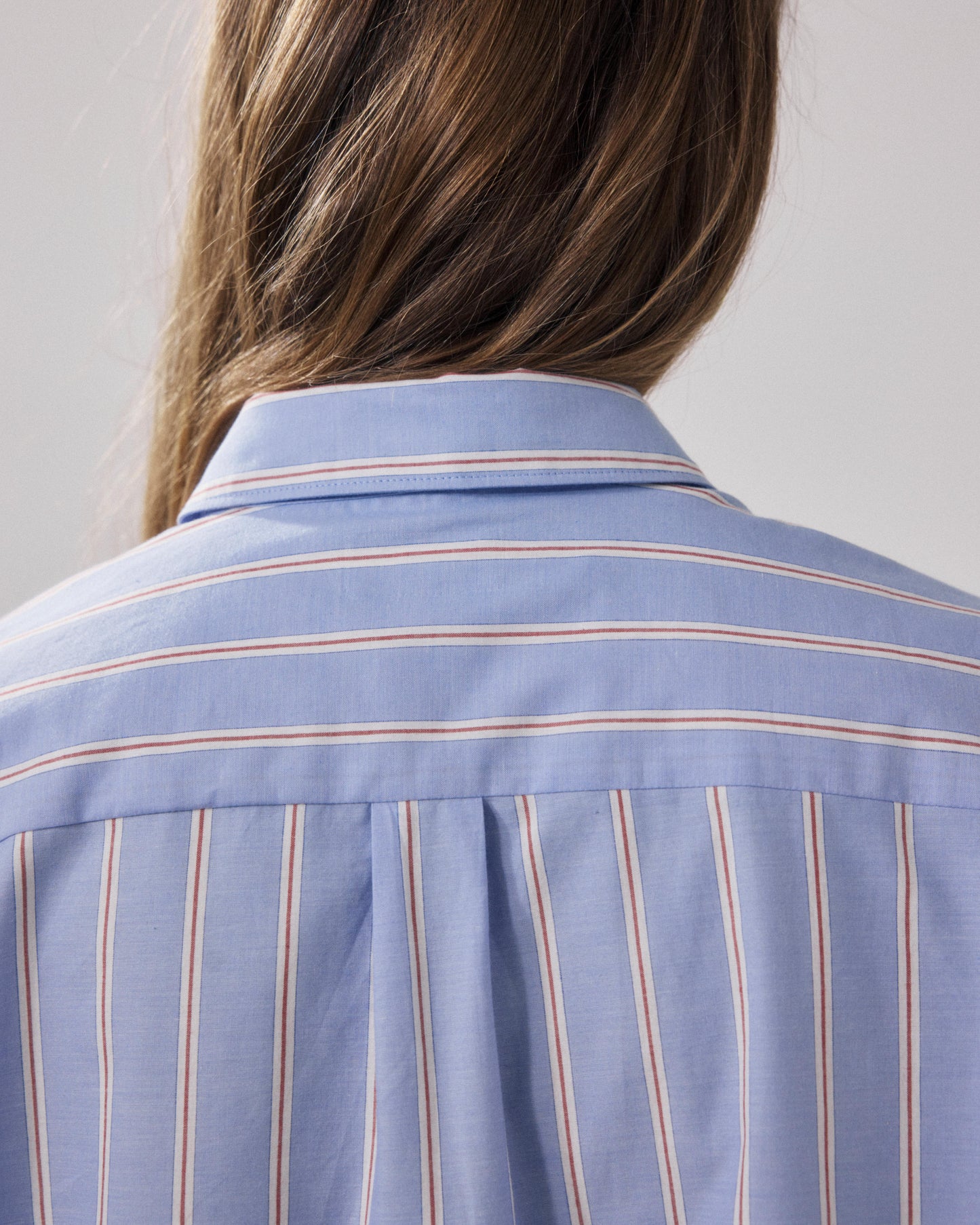 Chemise Femme en Popeline Bleu & Rouge Charlot