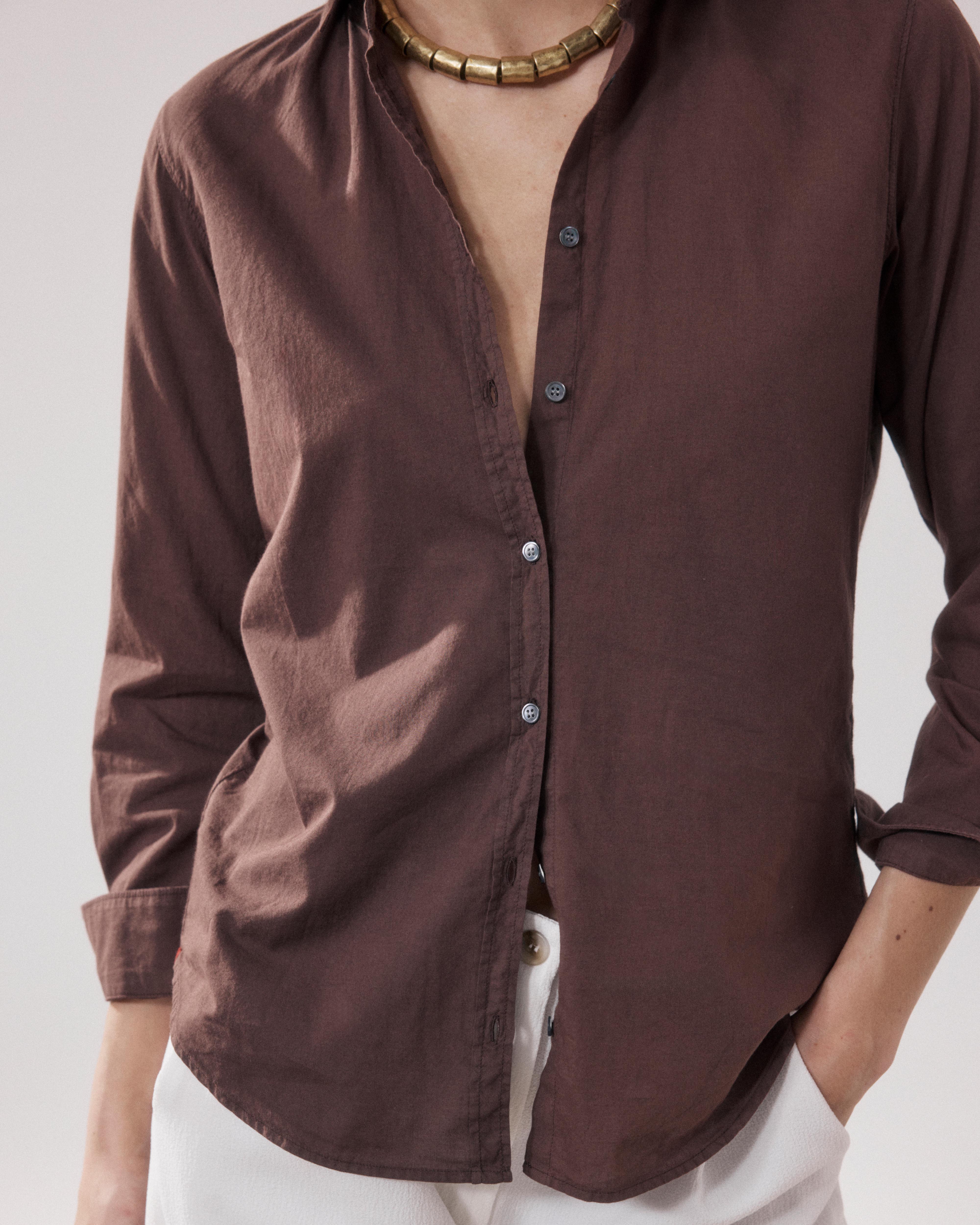Corazon Women's Brown Cotton Shirt BFCH609-29 - Women's Shirt