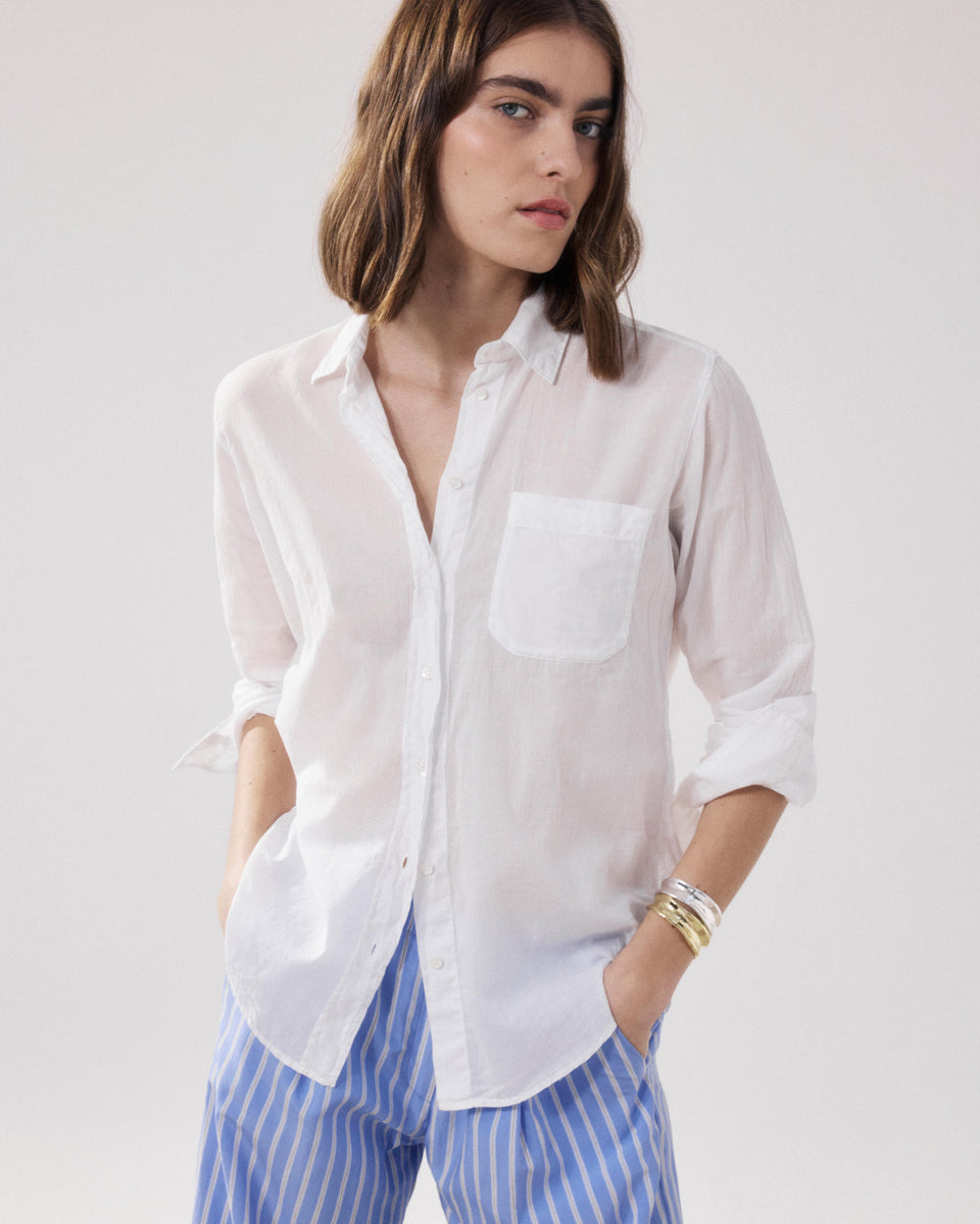 Cover Women's White Cotton Shirt - Image principale