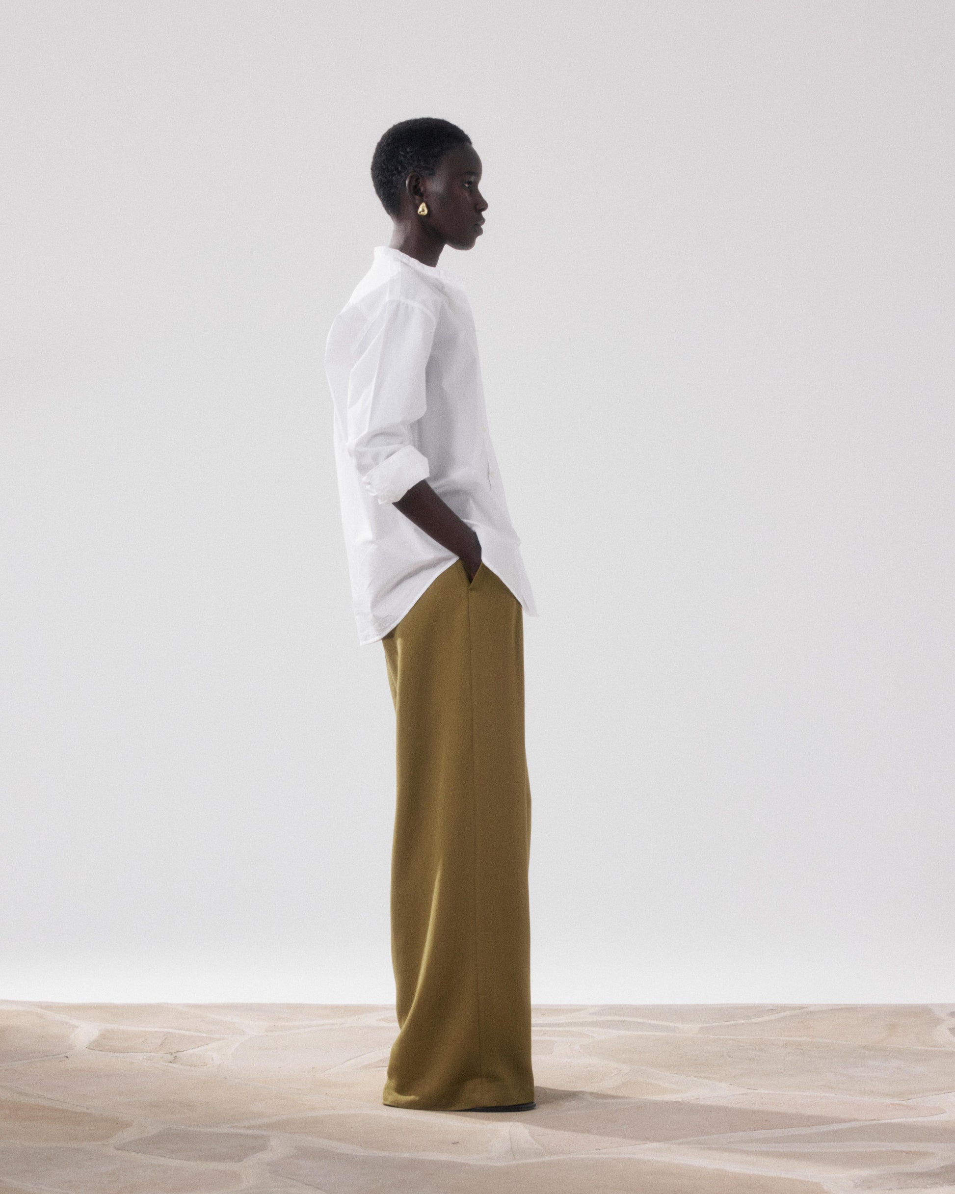 Chemise Femme en Popeline Blanc Cristal BFCL610-20