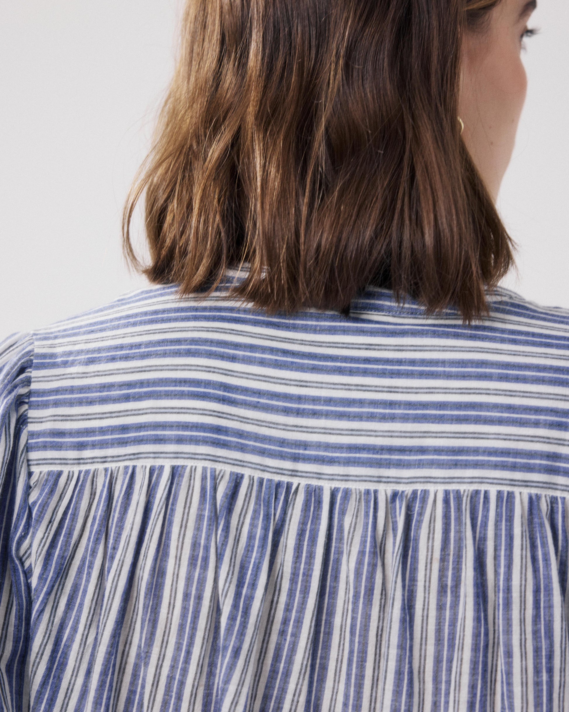 Clayton Blue Cotton Women's Shirt BFCW554-01