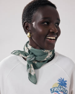 Women's Jade Green Cotton Bandana Surfer BFDA715-03