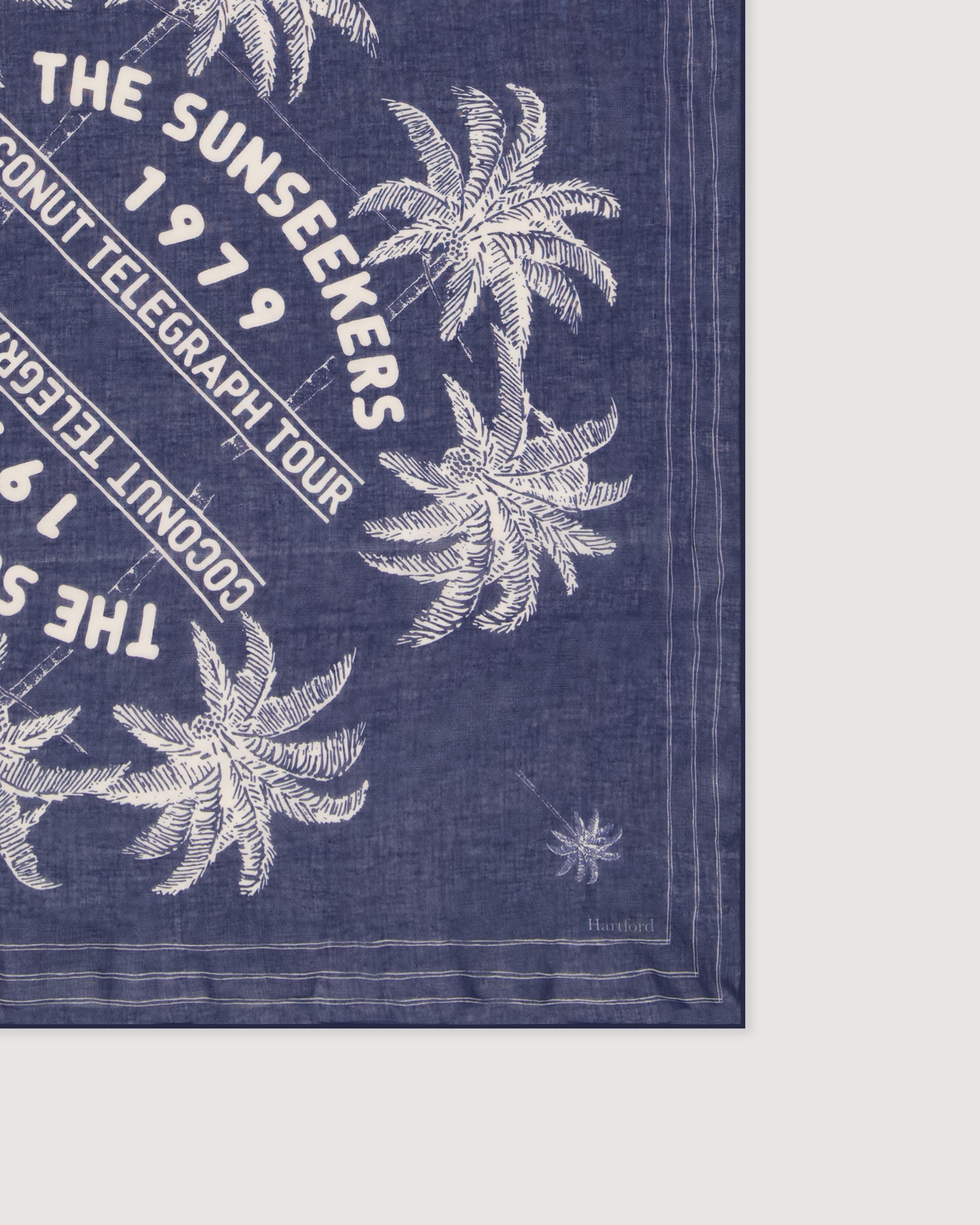 Bandana Femme en Coton Bleu Indigo Sunseekers