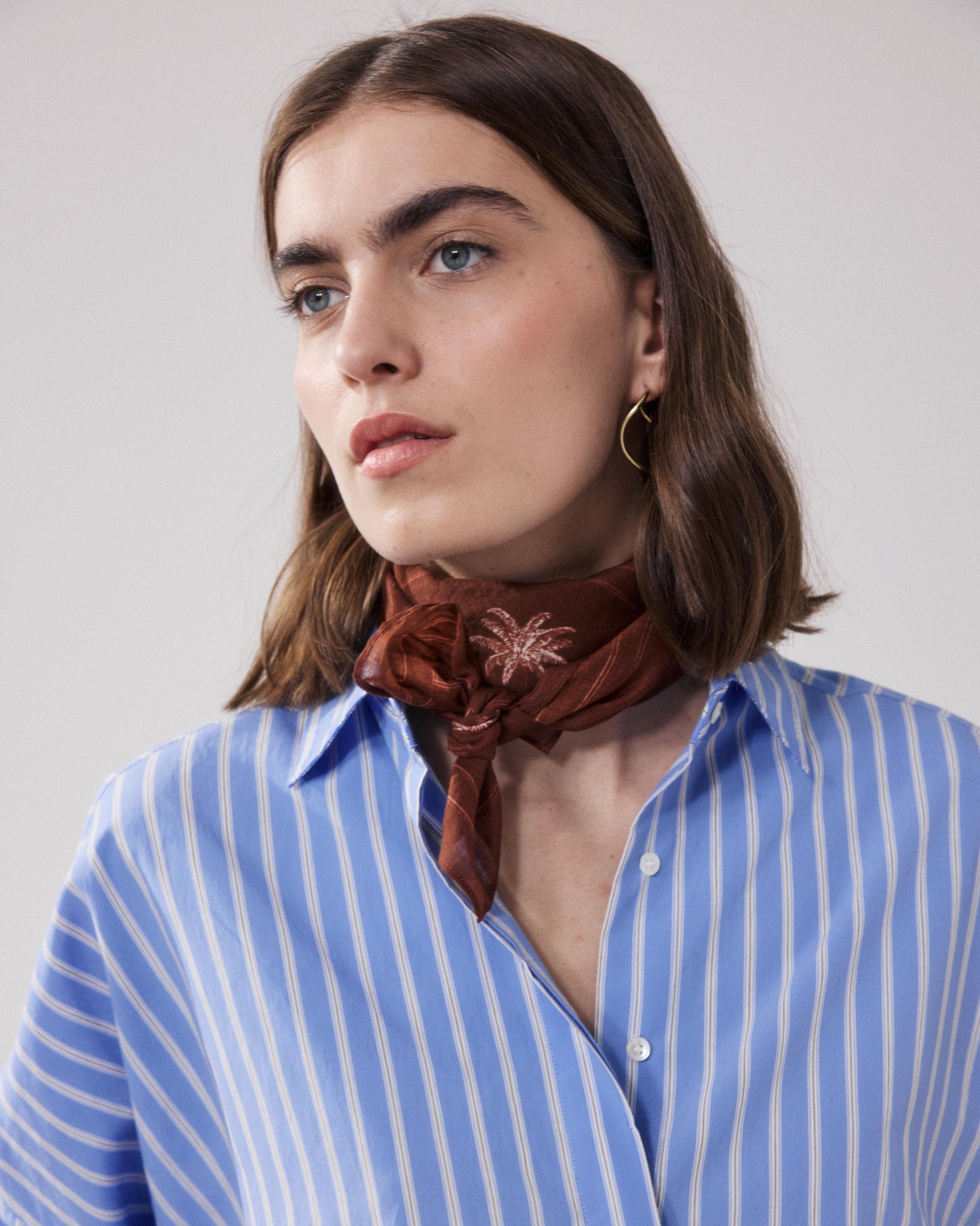 Bandana Femme en Coton Marron Sunseekers