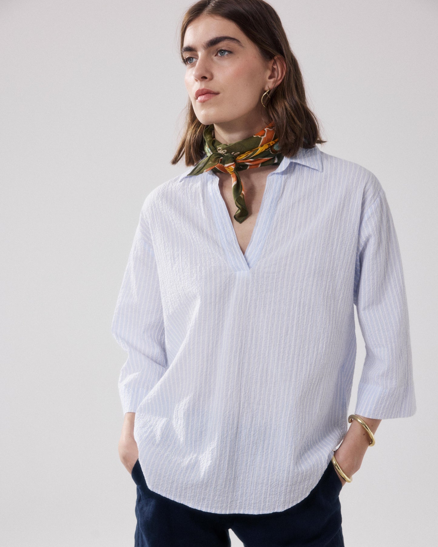 Women's Olive Green Cotton Bandana Costa Rica BFDD718-02