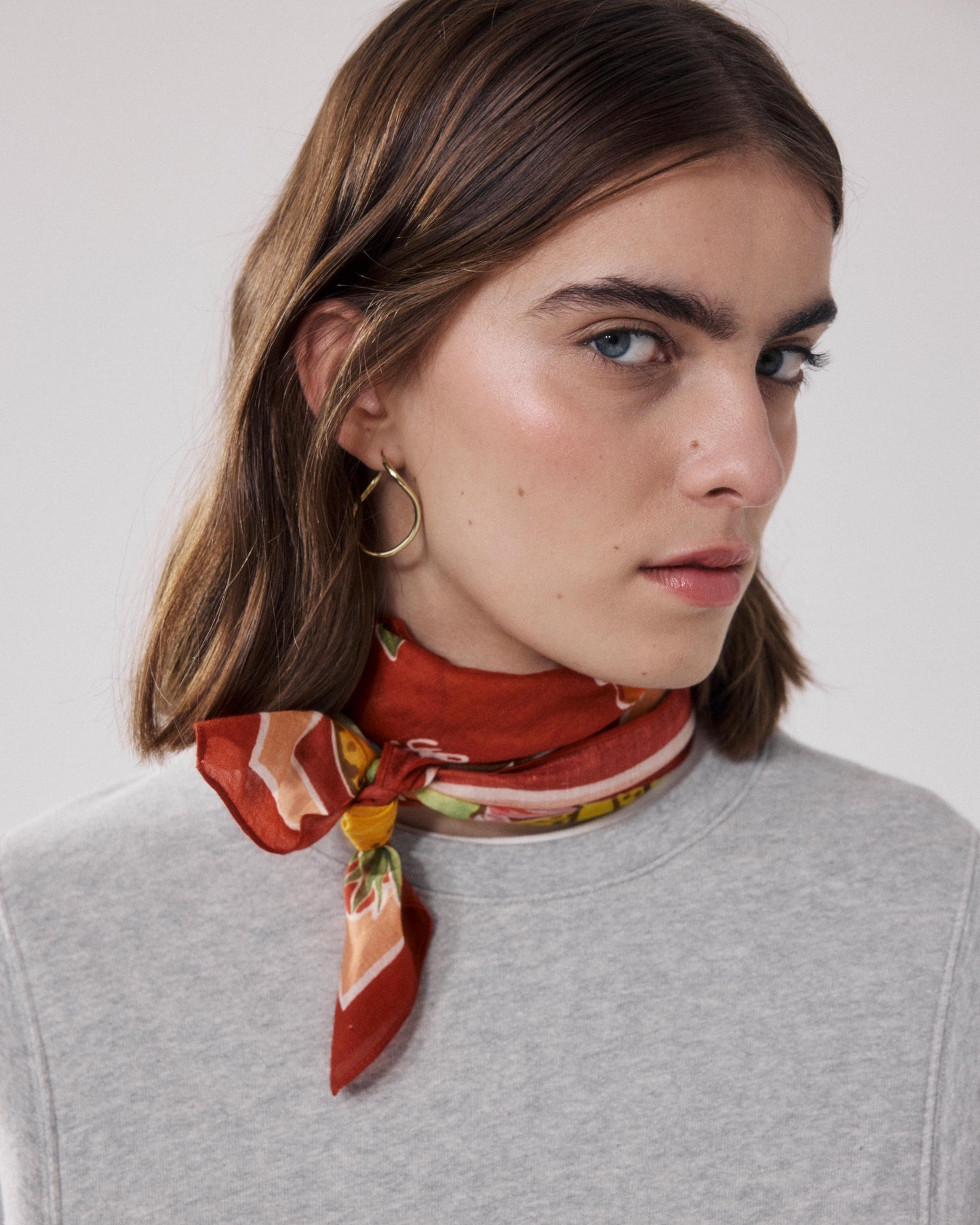 Bandana Femme en Coton Rouge Costa Rica