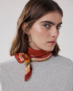 Bandana Femme en Coton Rouge Costa Rica