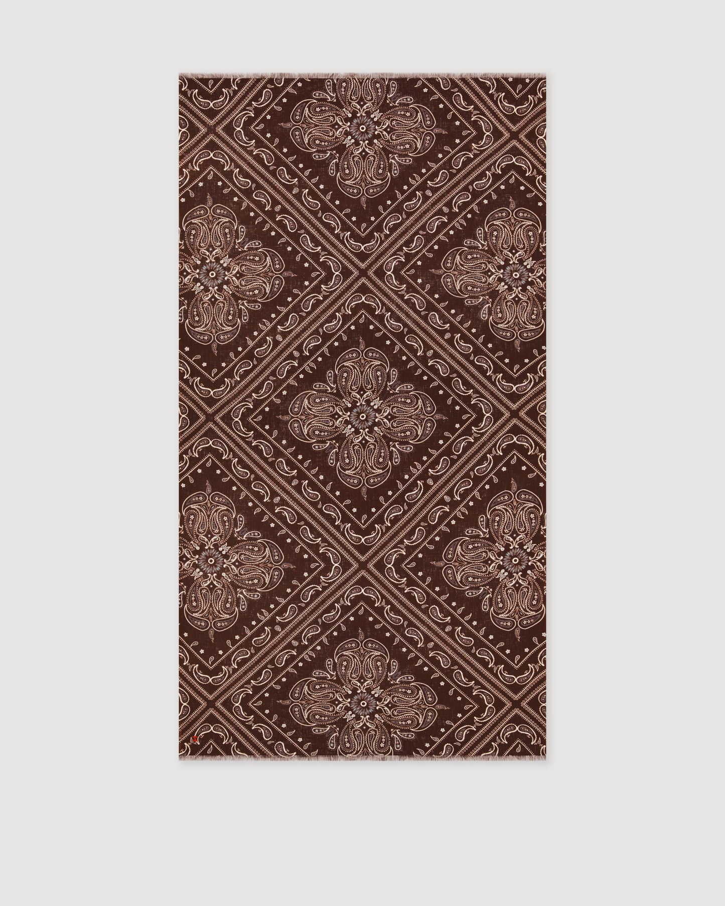 Sarong Femme en Coton Marron Bandana